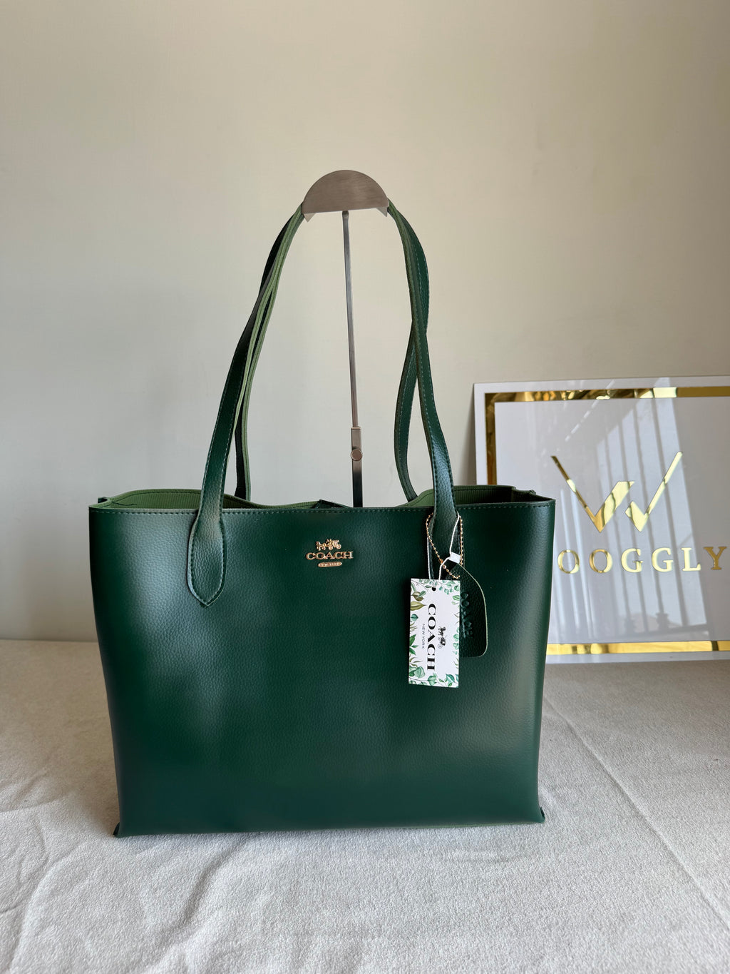 COACH Solid Tote Bag - Green