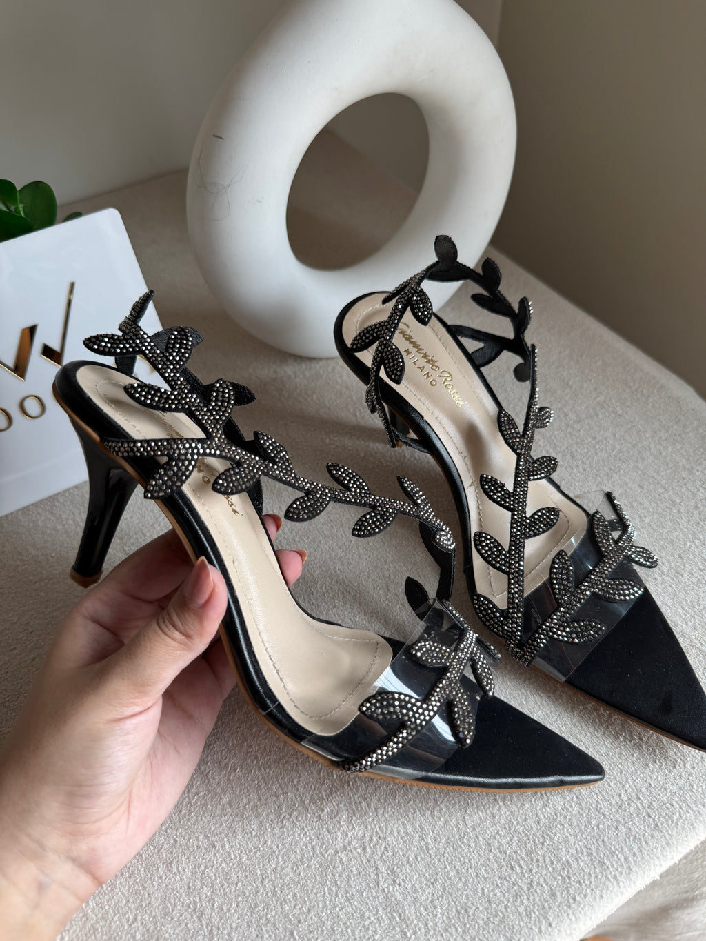 Gianvitto Rossi Heels Glitter Black