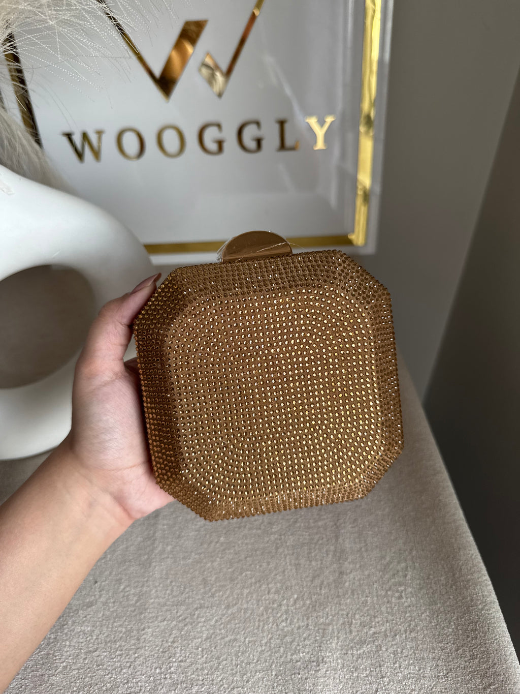 AYLA CLUTCH Champagne