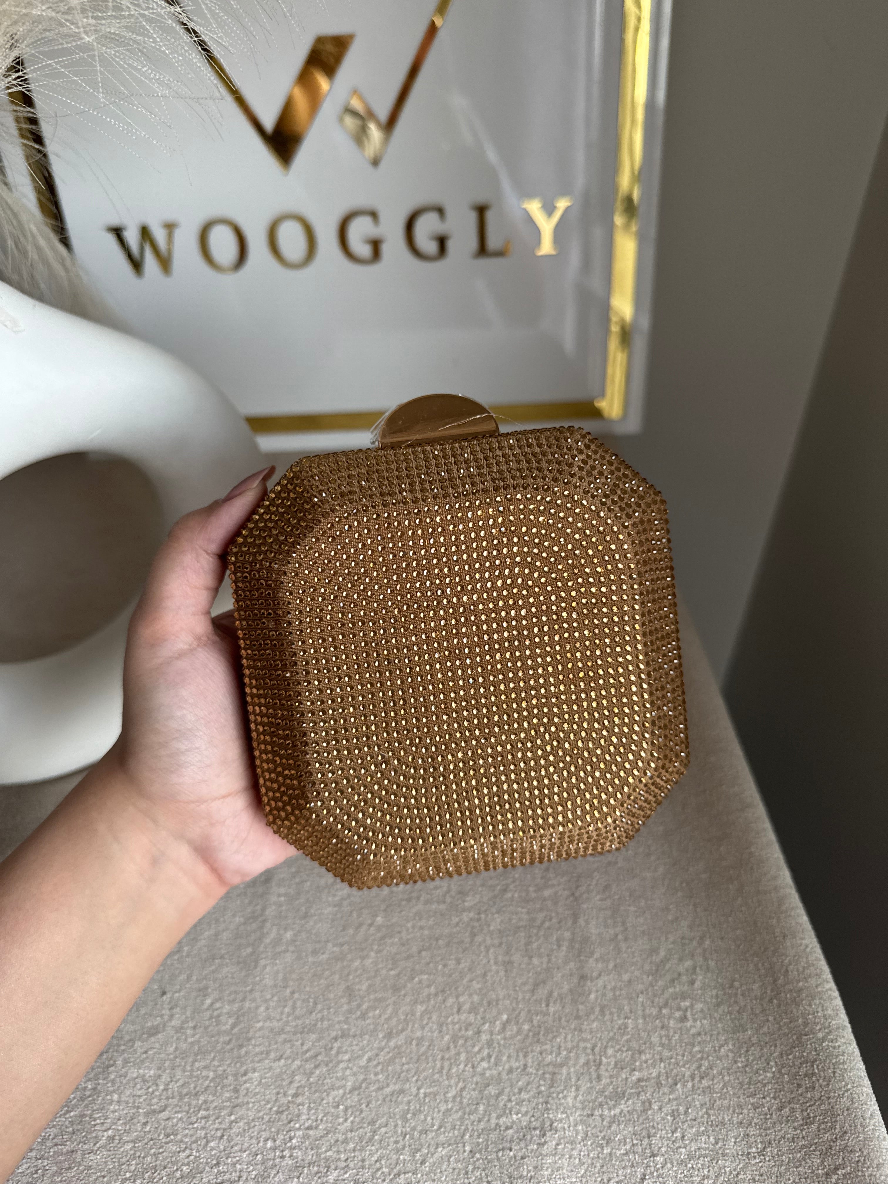 AYLA CLUTCH Champagne