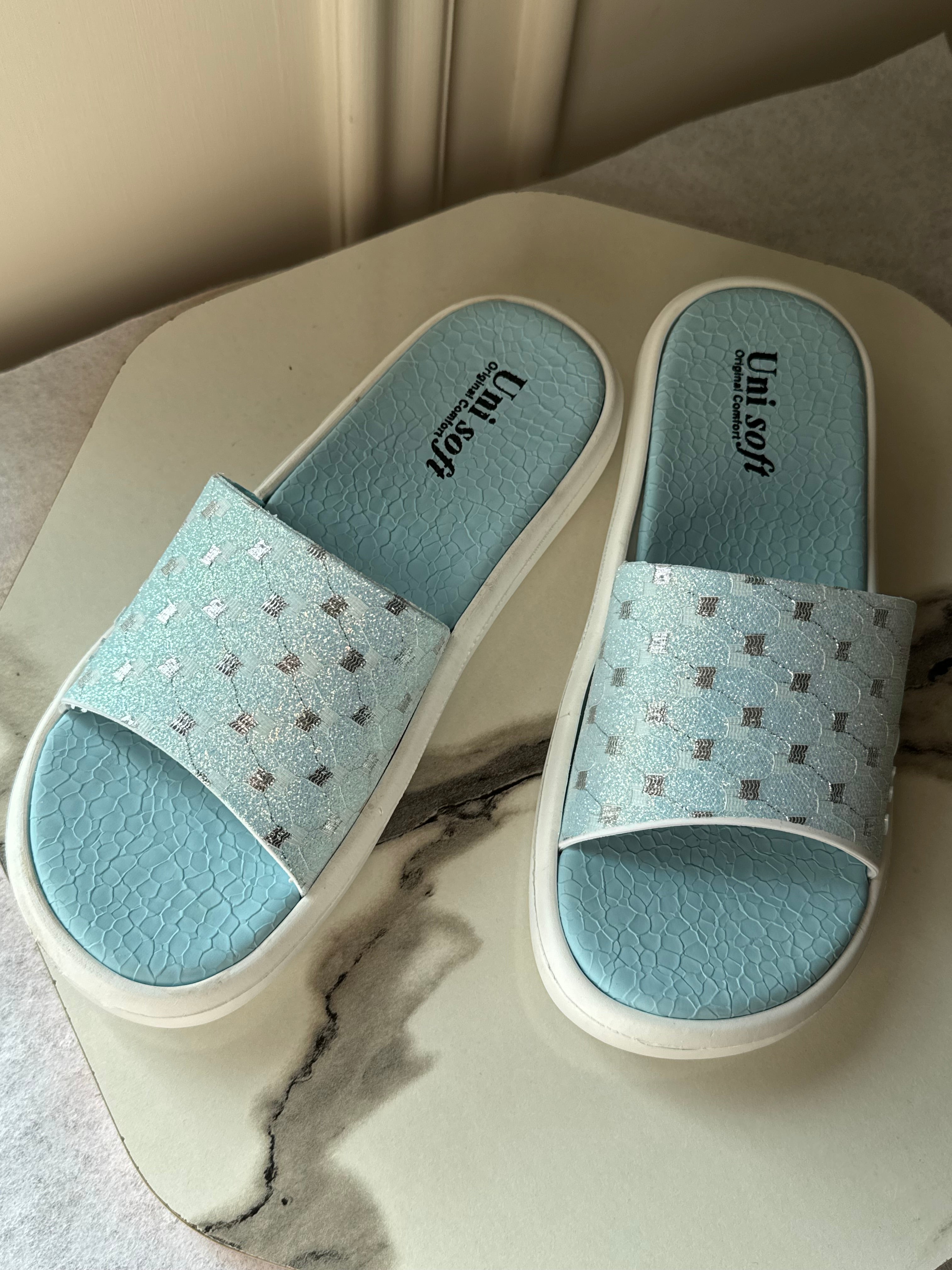Soft Cotton Sky Slides