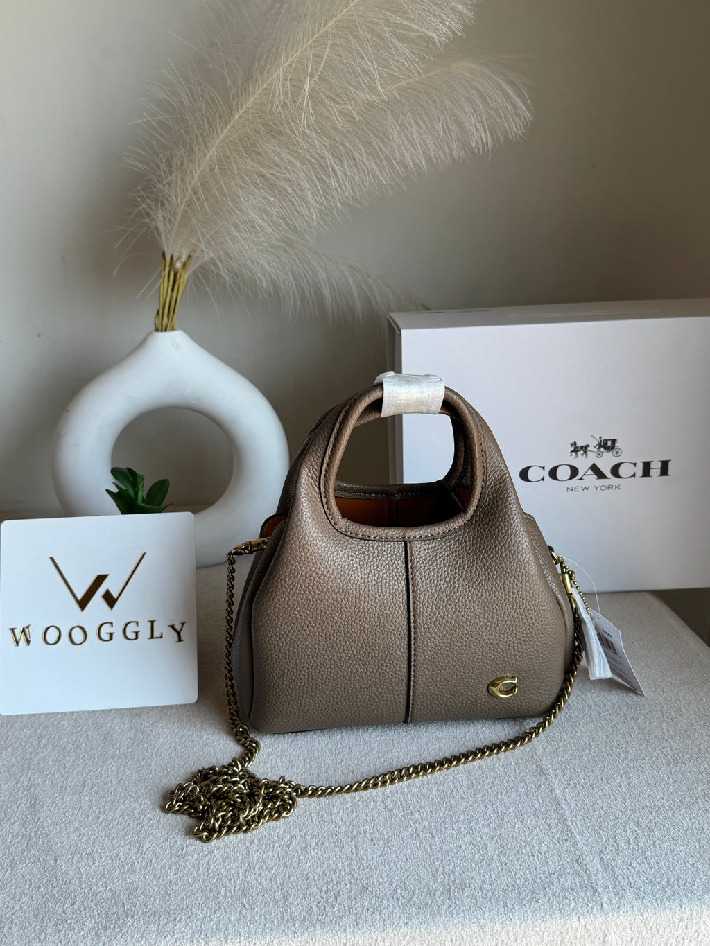 EXTREMELY PREMIUM MINI COACH Lana (Khaaki) - BOX PACKING