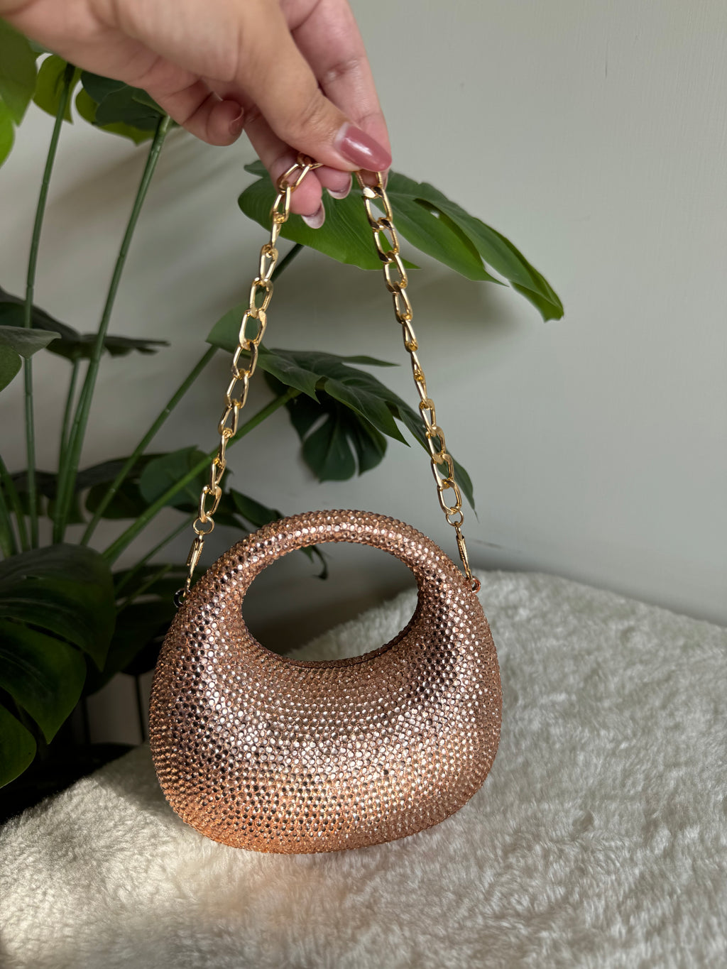 Viral Swarovski Clutch - Mini Rose Gold
