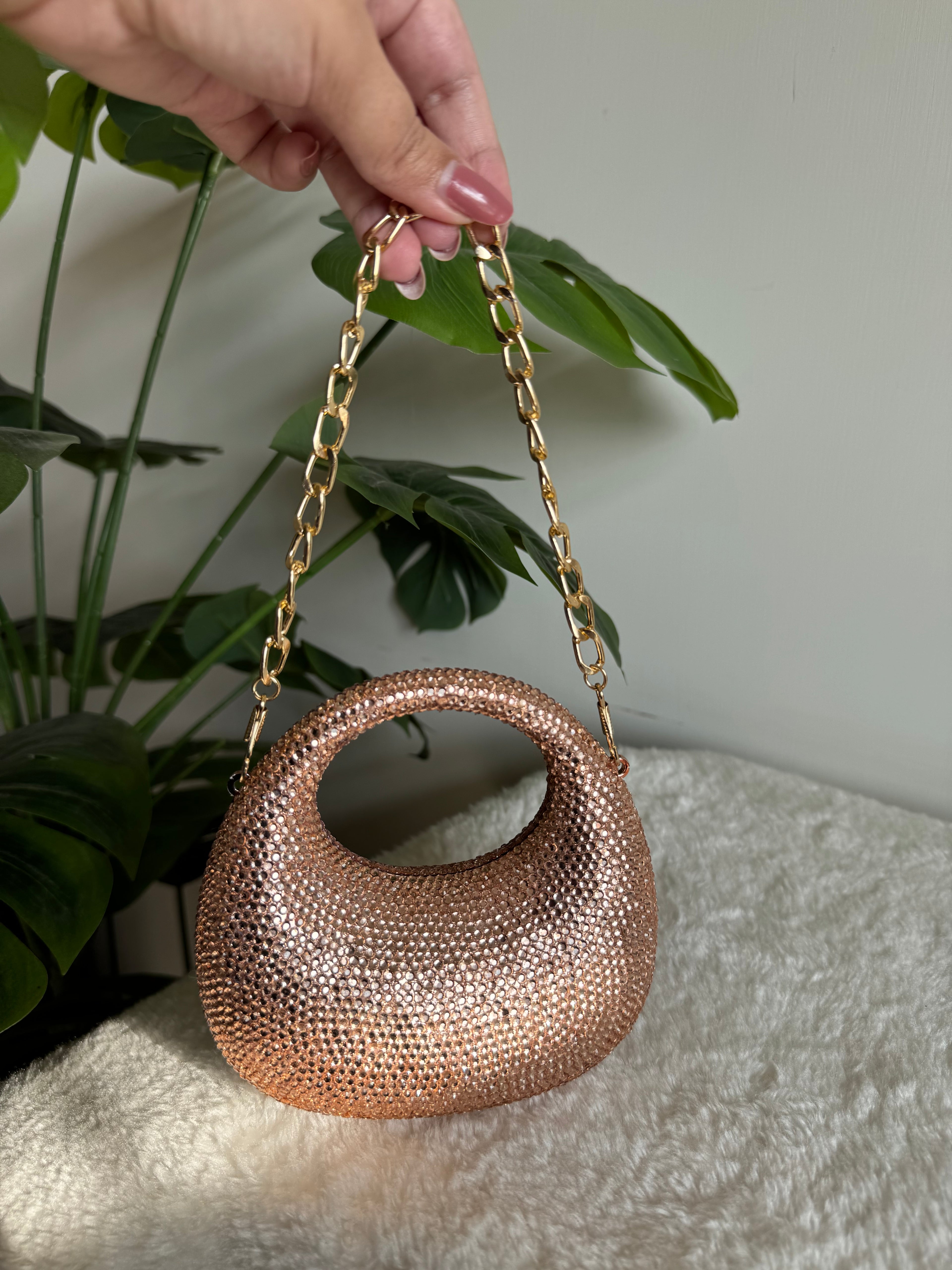 Viral Swarovski Clutch - Mini Rose Gold