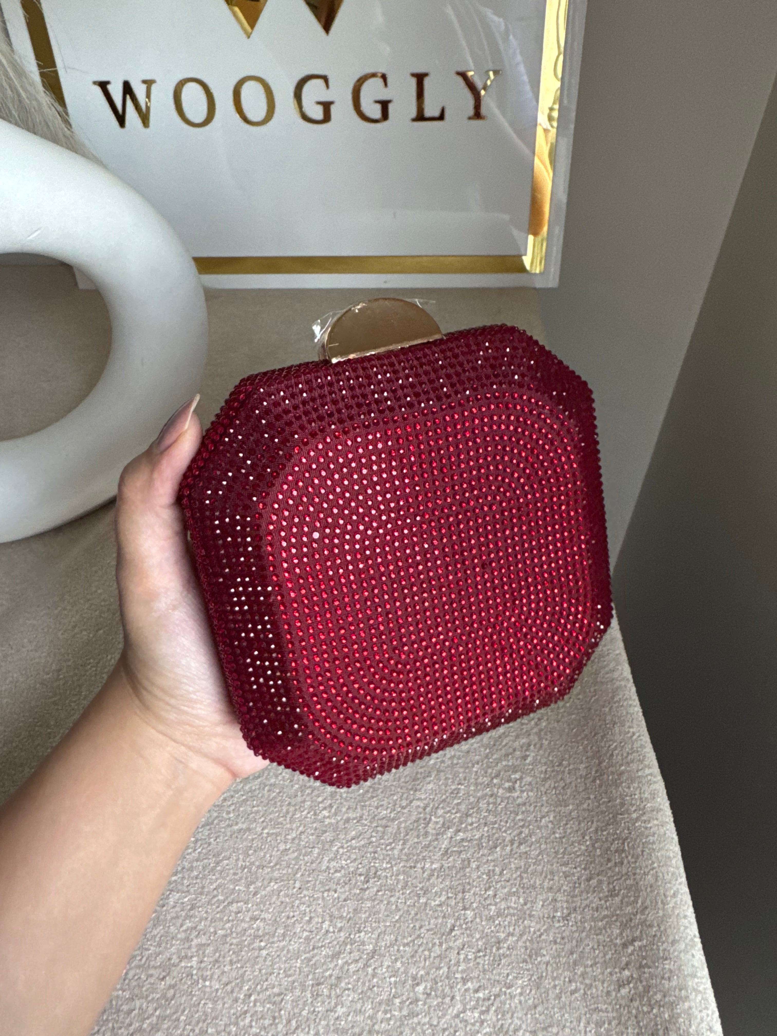 AYLA CLUTCH Red