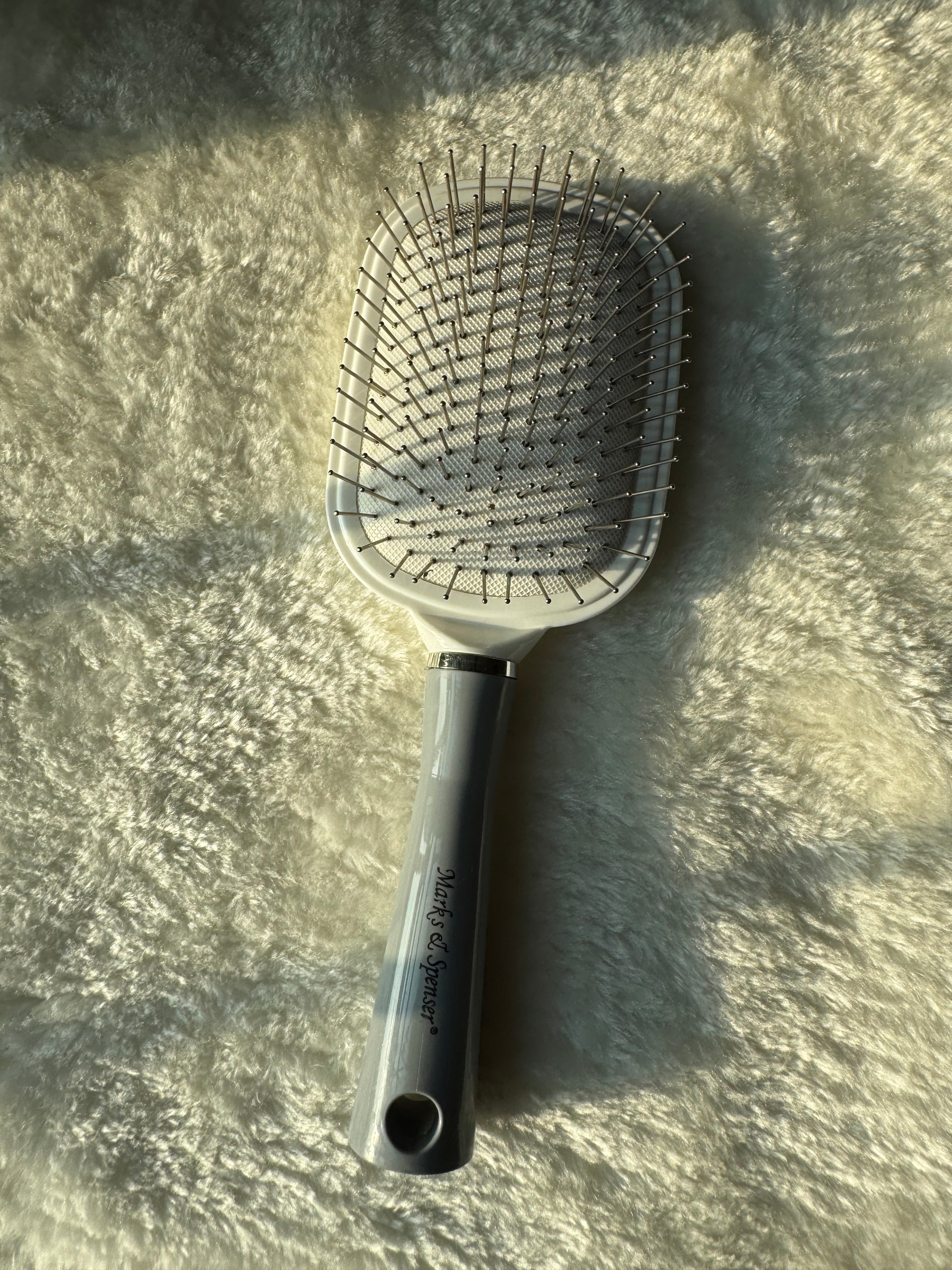 Grey & White Softest Hair Brush