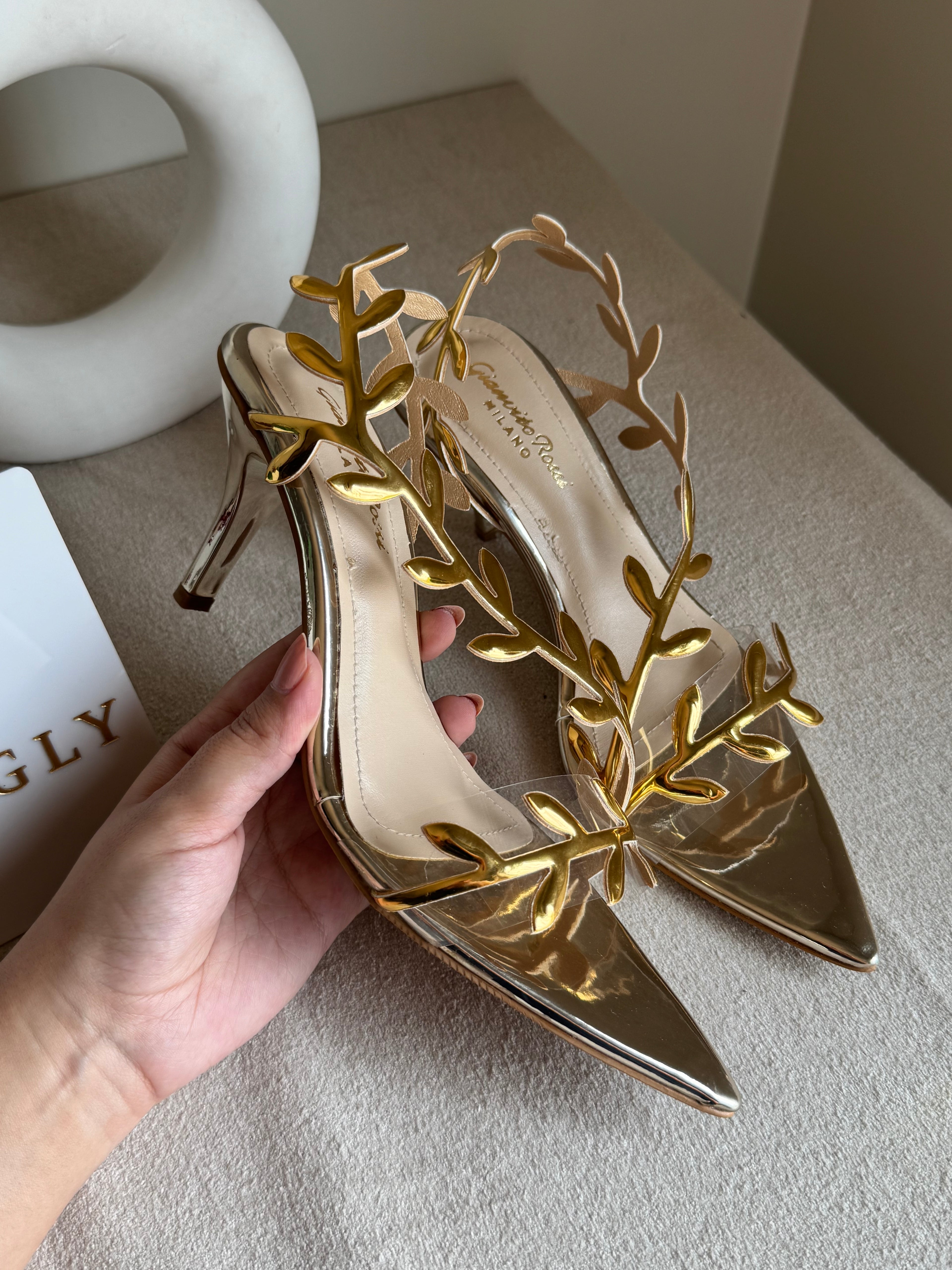 Gianvitto Rossi Heels Champagne