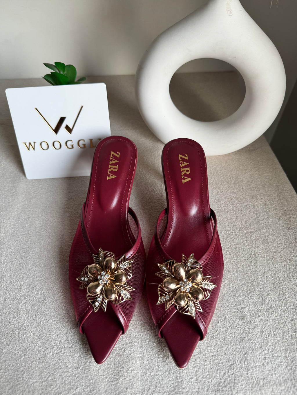 Zara Vogue Heels - Maroon
