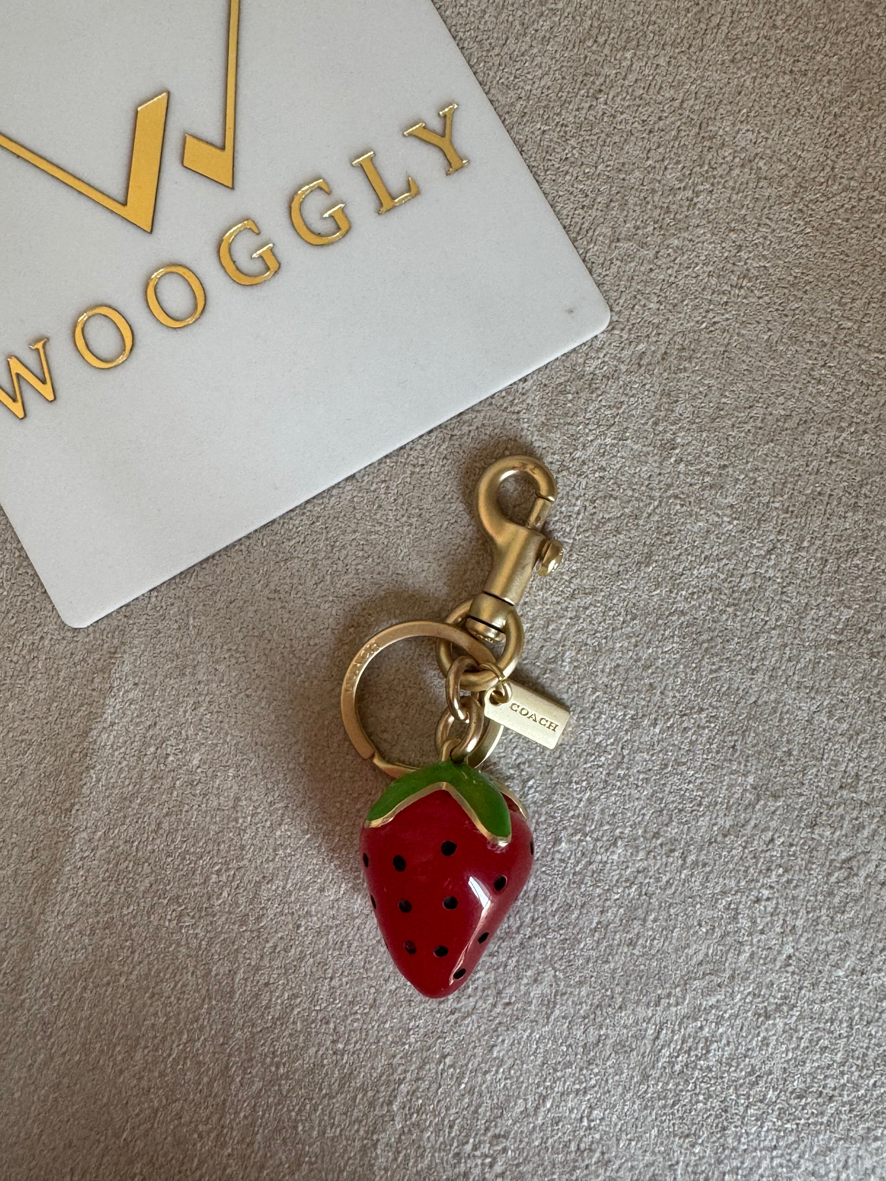 Premium Coach Strawberry Bag Charm