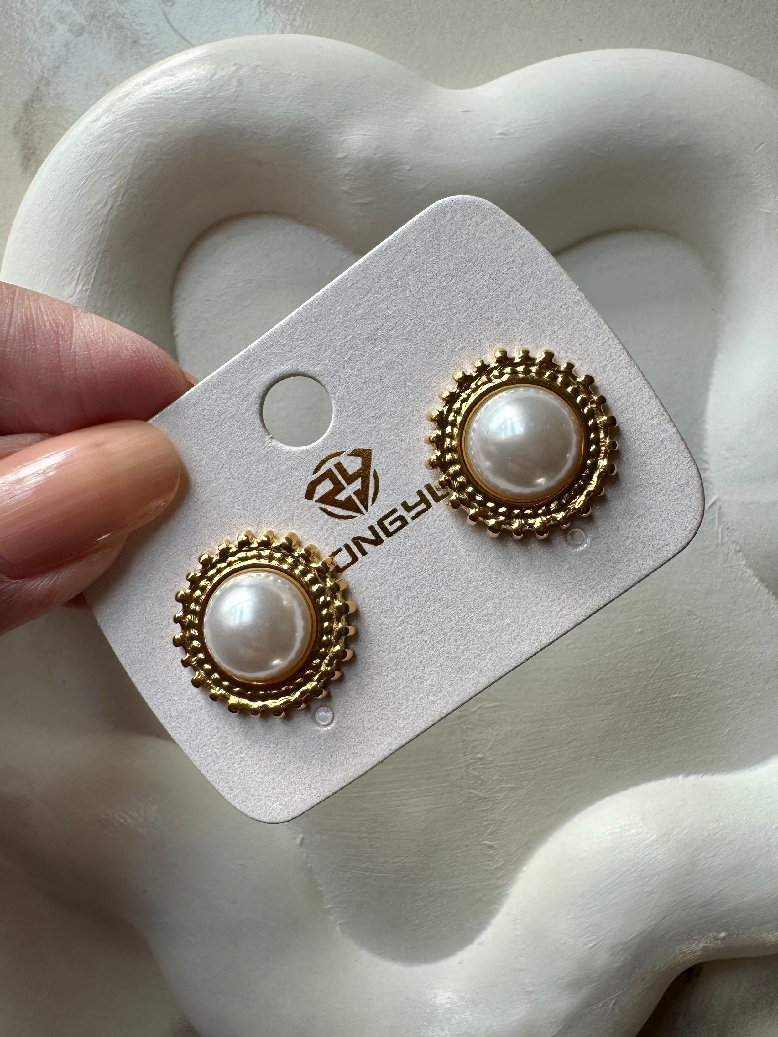 Pearl Grace Studs