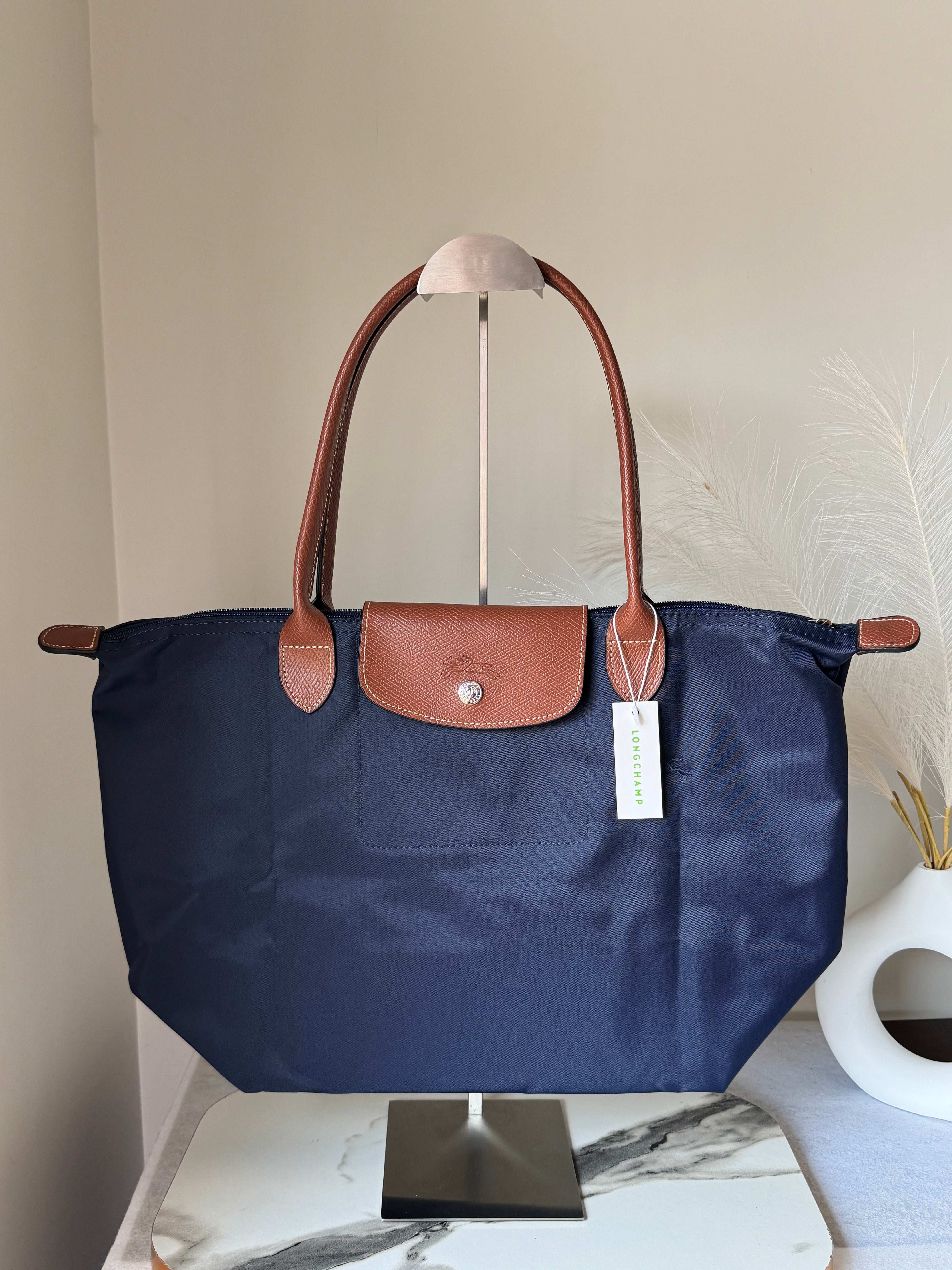 Longchamp Tote LARGE - Blue (WITH BRAND LOGO)
