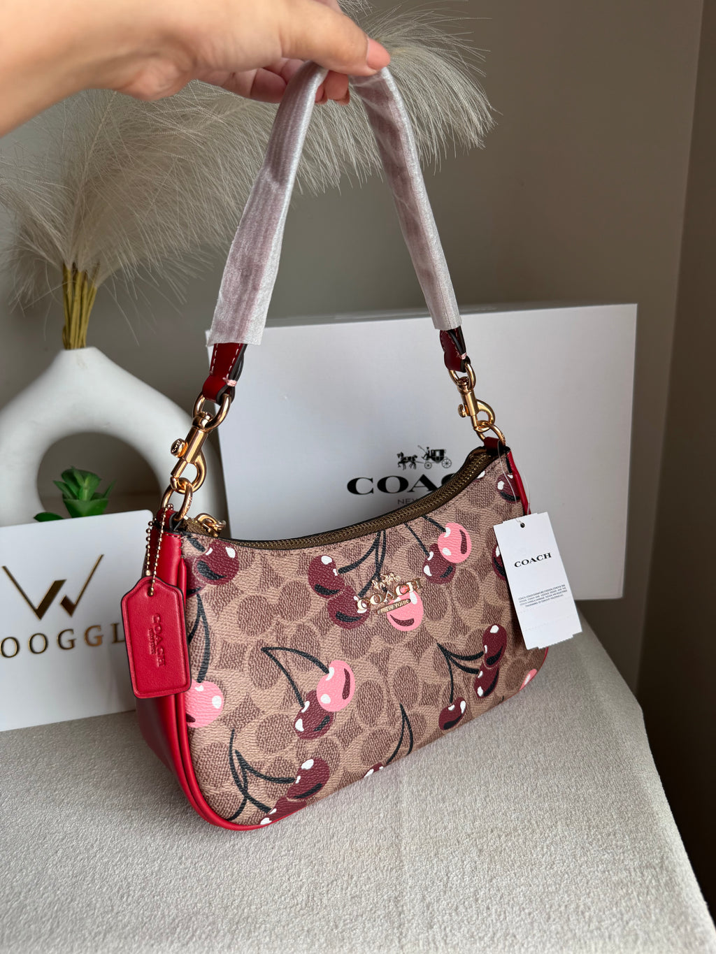COACH TERI PREMIUM (Maroon with Cherries) - MAGNETIC BOX PACKING
