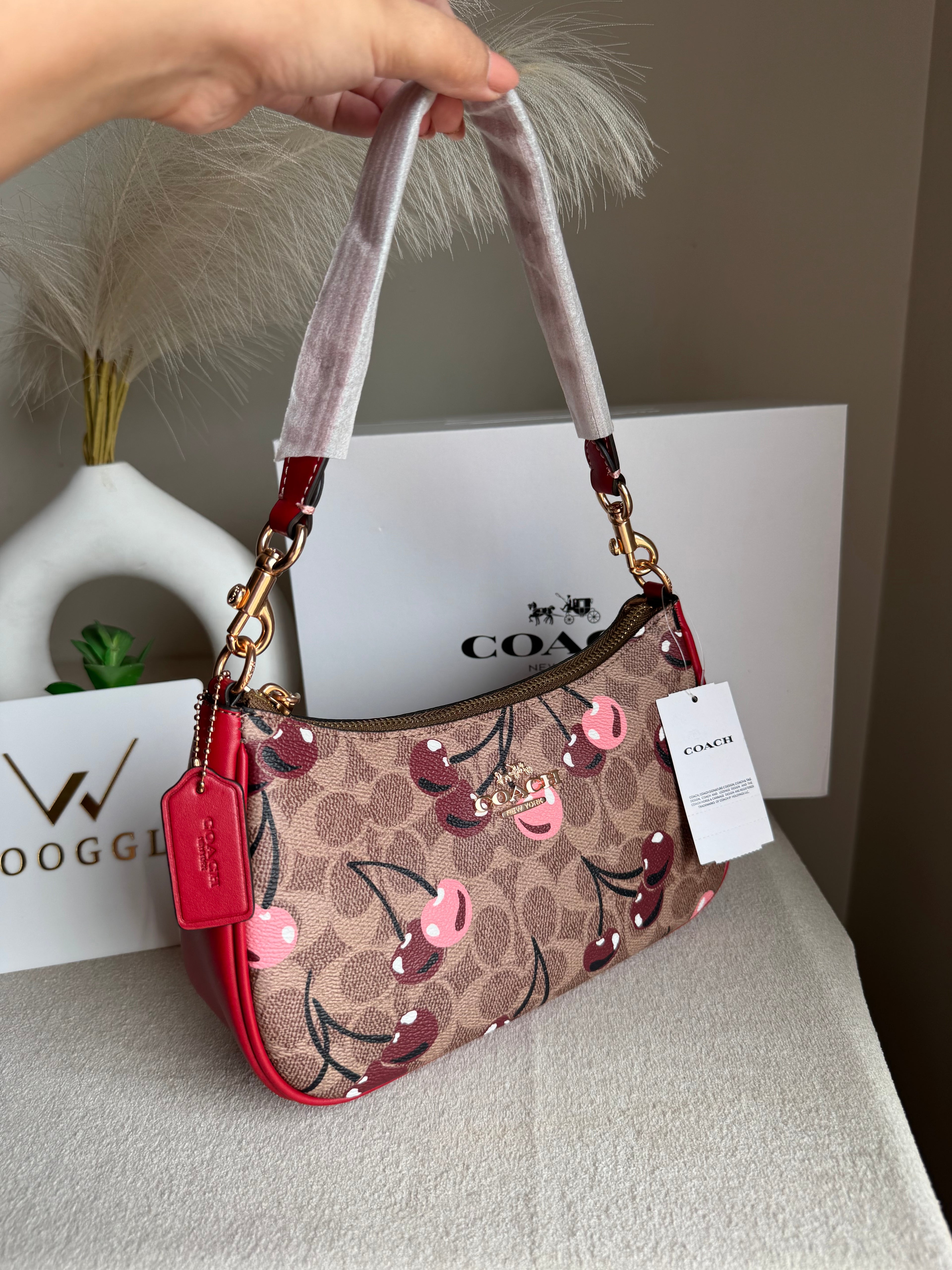 COACH TERI PREMIUM (Maroon with Cherries) - MAGNETIC BOX PACKING