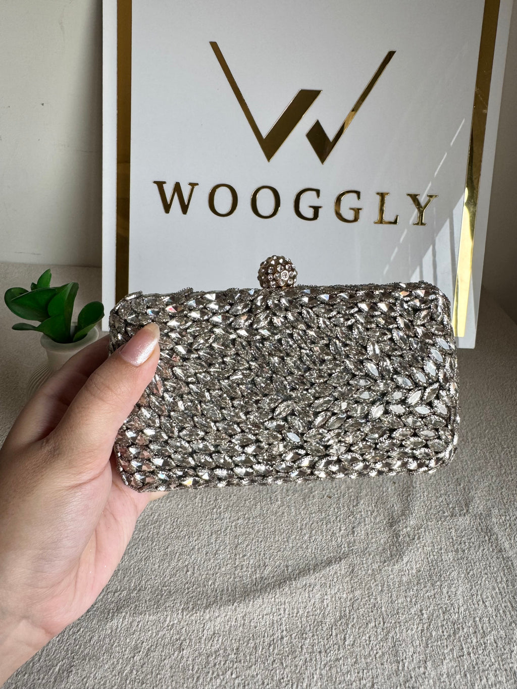 Alyzeh Clutch (Silver)