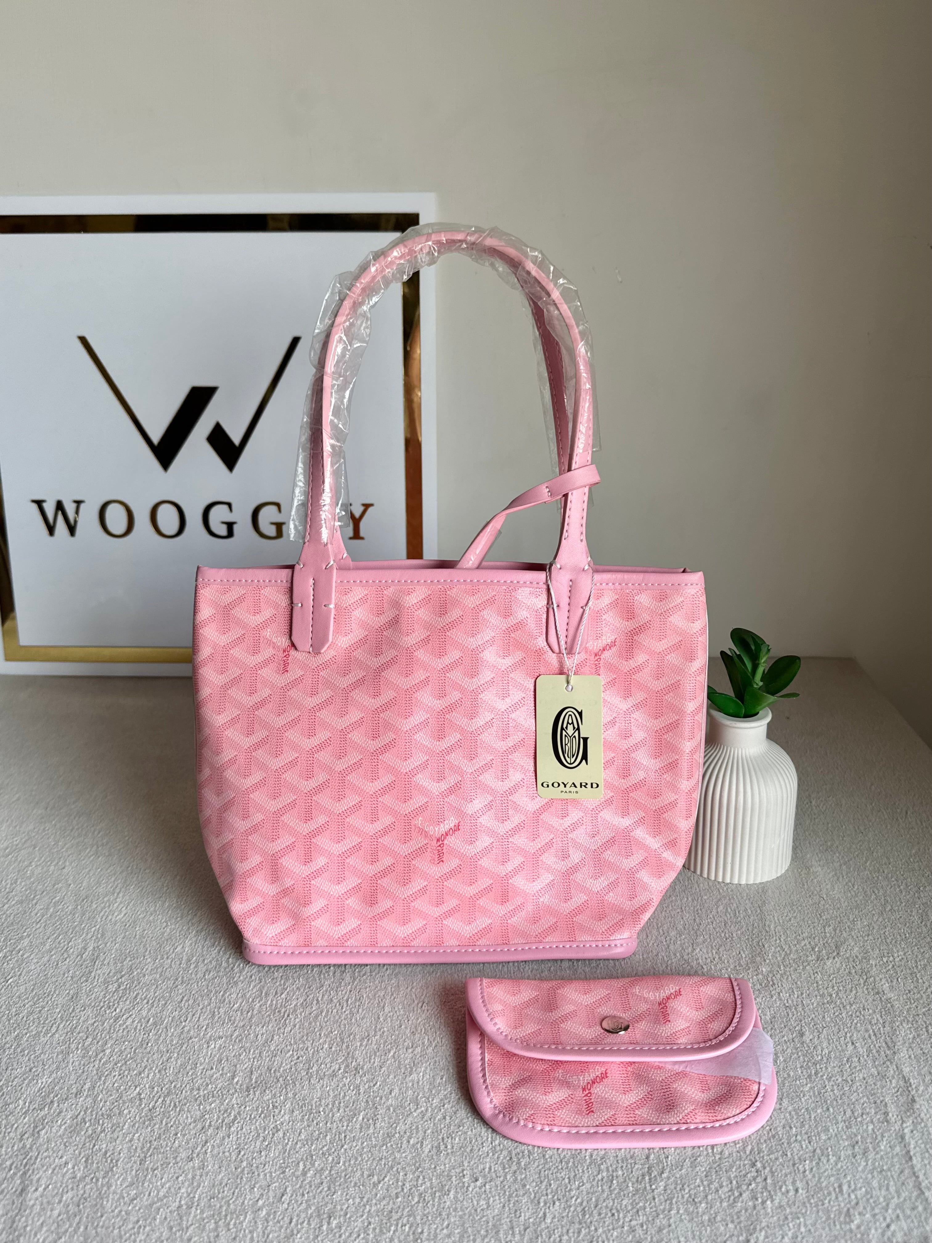 Go Yard Tote Bag - Small Pink with Magnetic Box