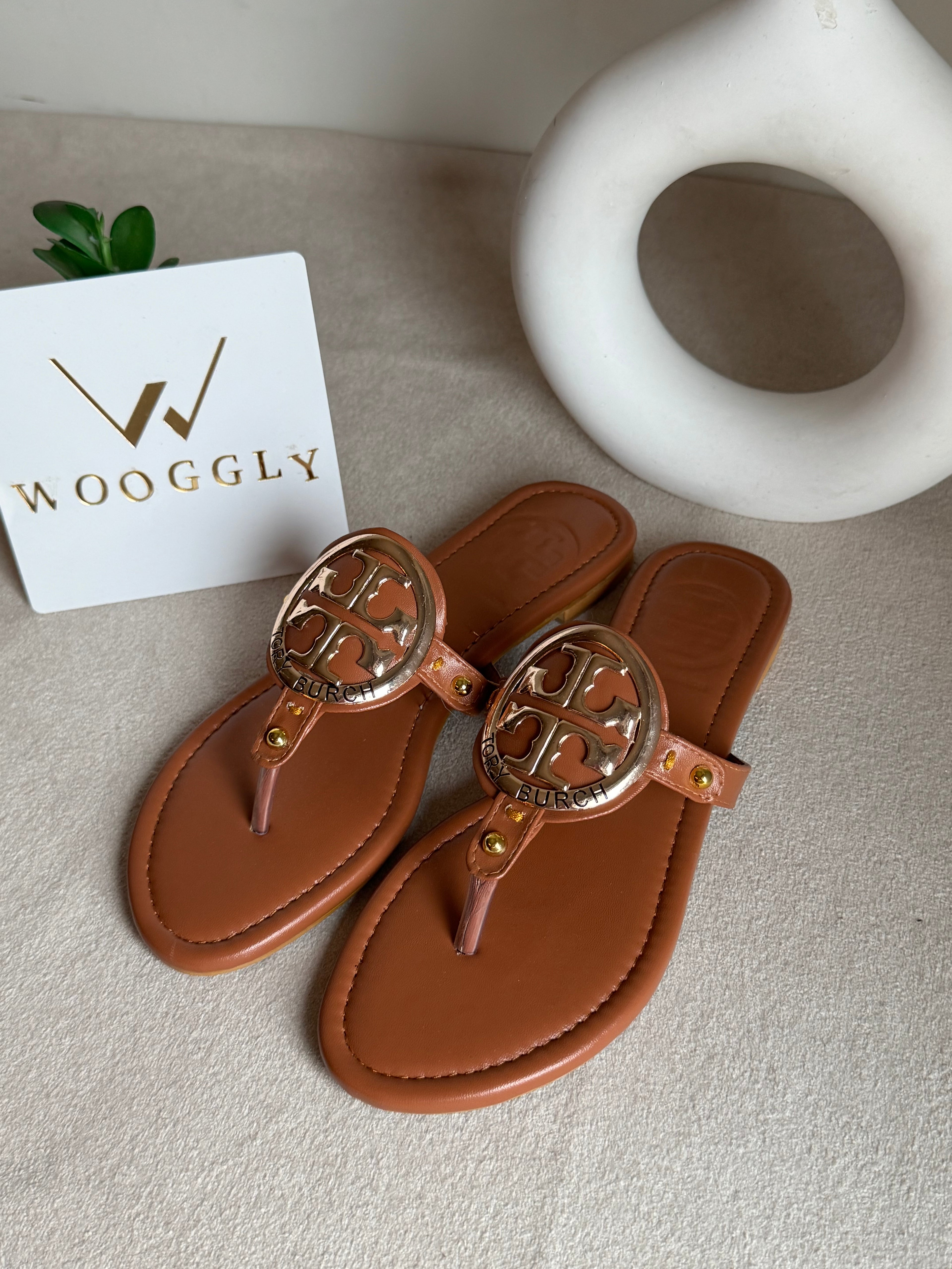 Viral Tory Burch Slides Brown