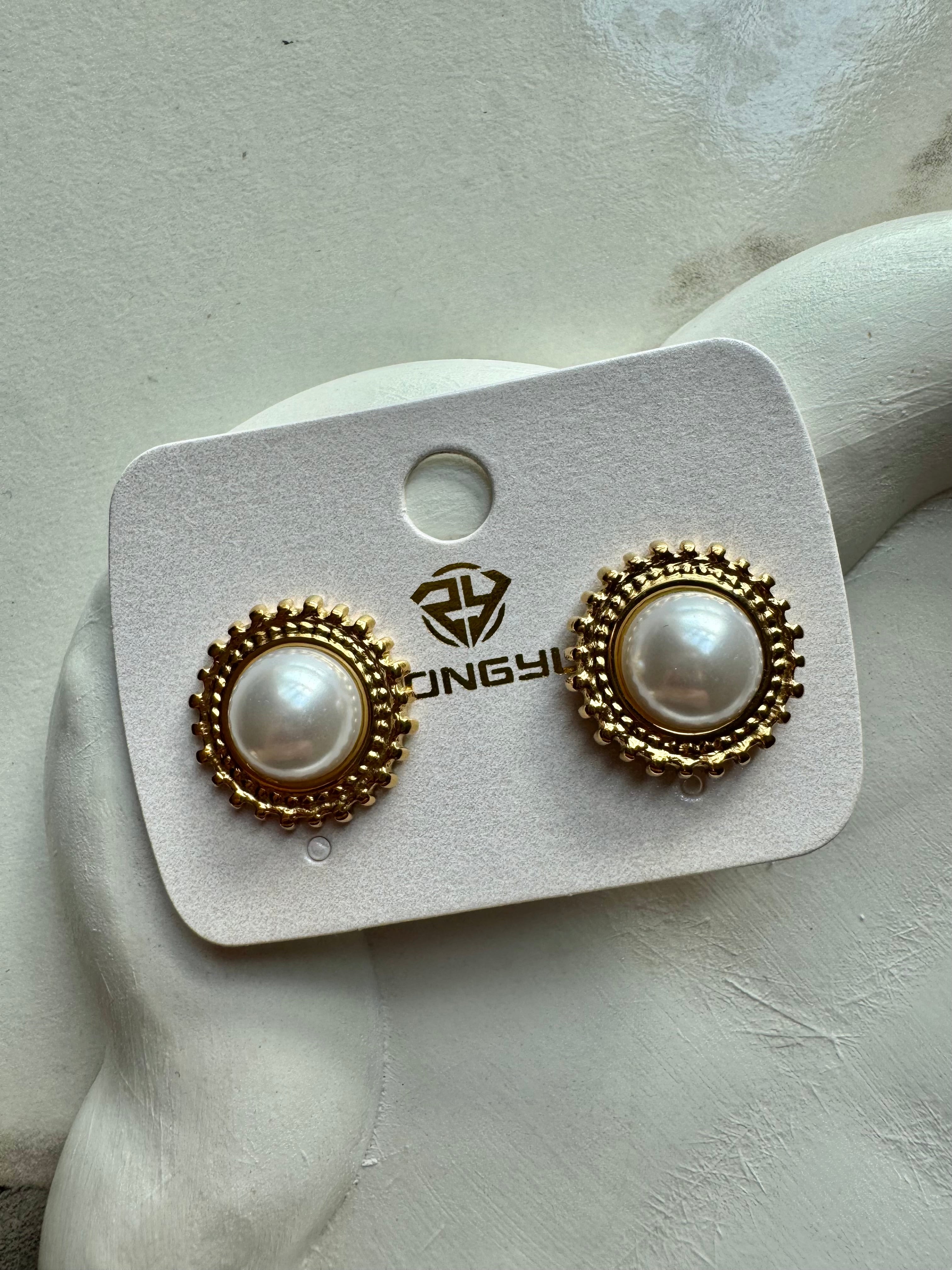 Pearl Grace Studs