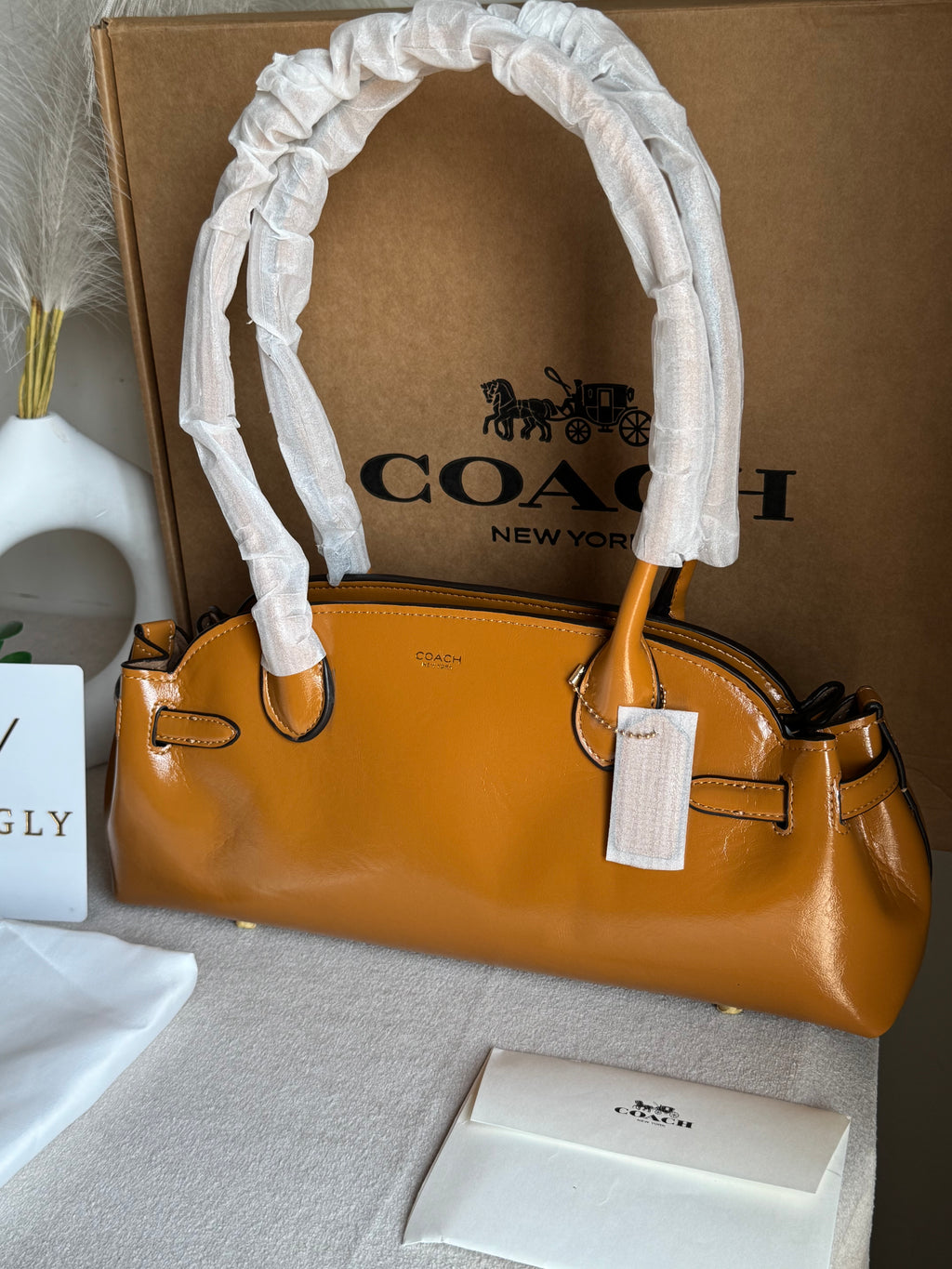 COACH Empire Bag EXTREMELY PREMIUM (Khaaki) - BOX PACKING