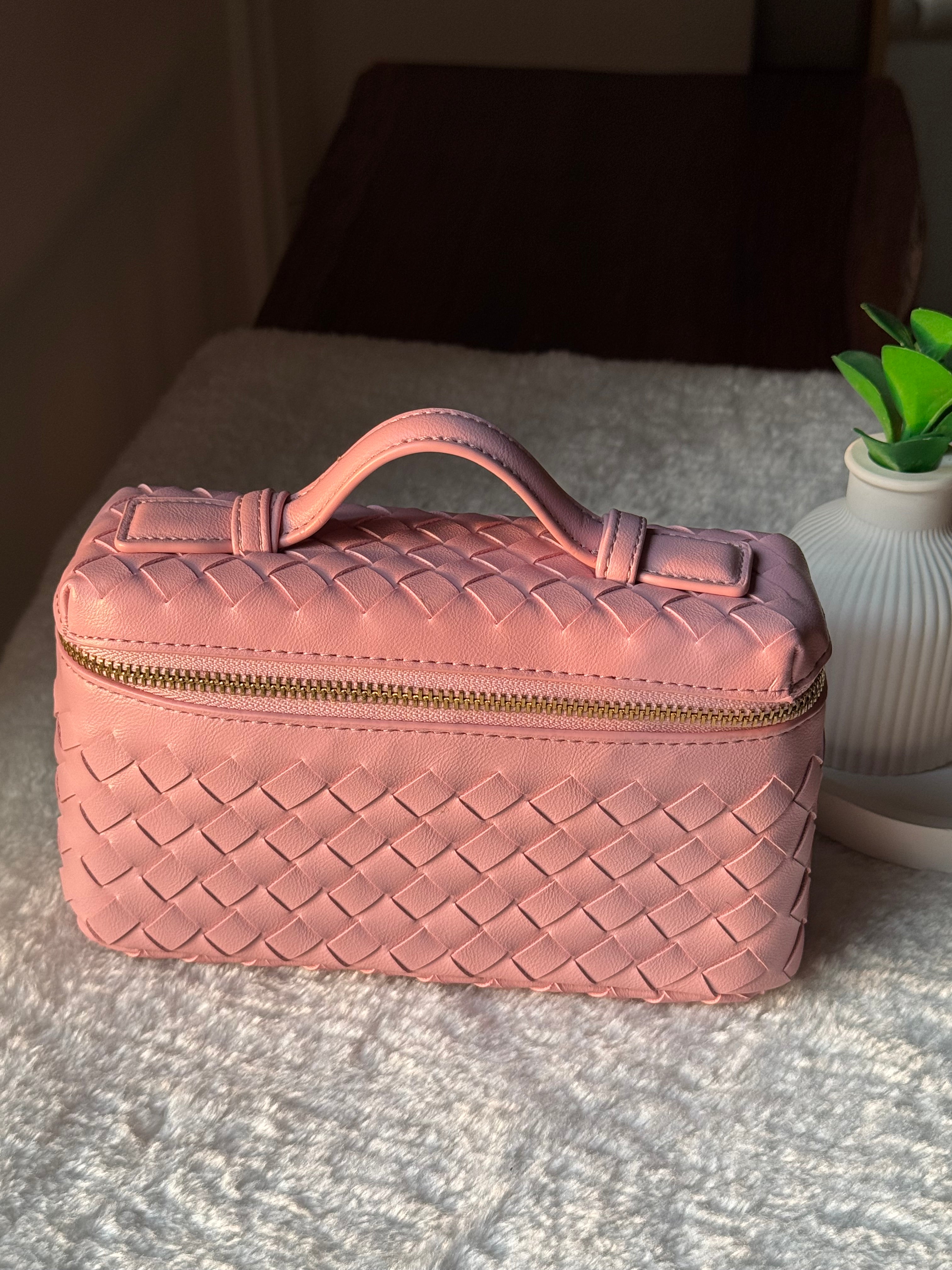 JW Pie Woven Bag with Long Strap (Pink)