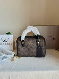 COACH Mini Duffle Bag PREMIUM with Long Strap Signature Brown - BOX PACKING