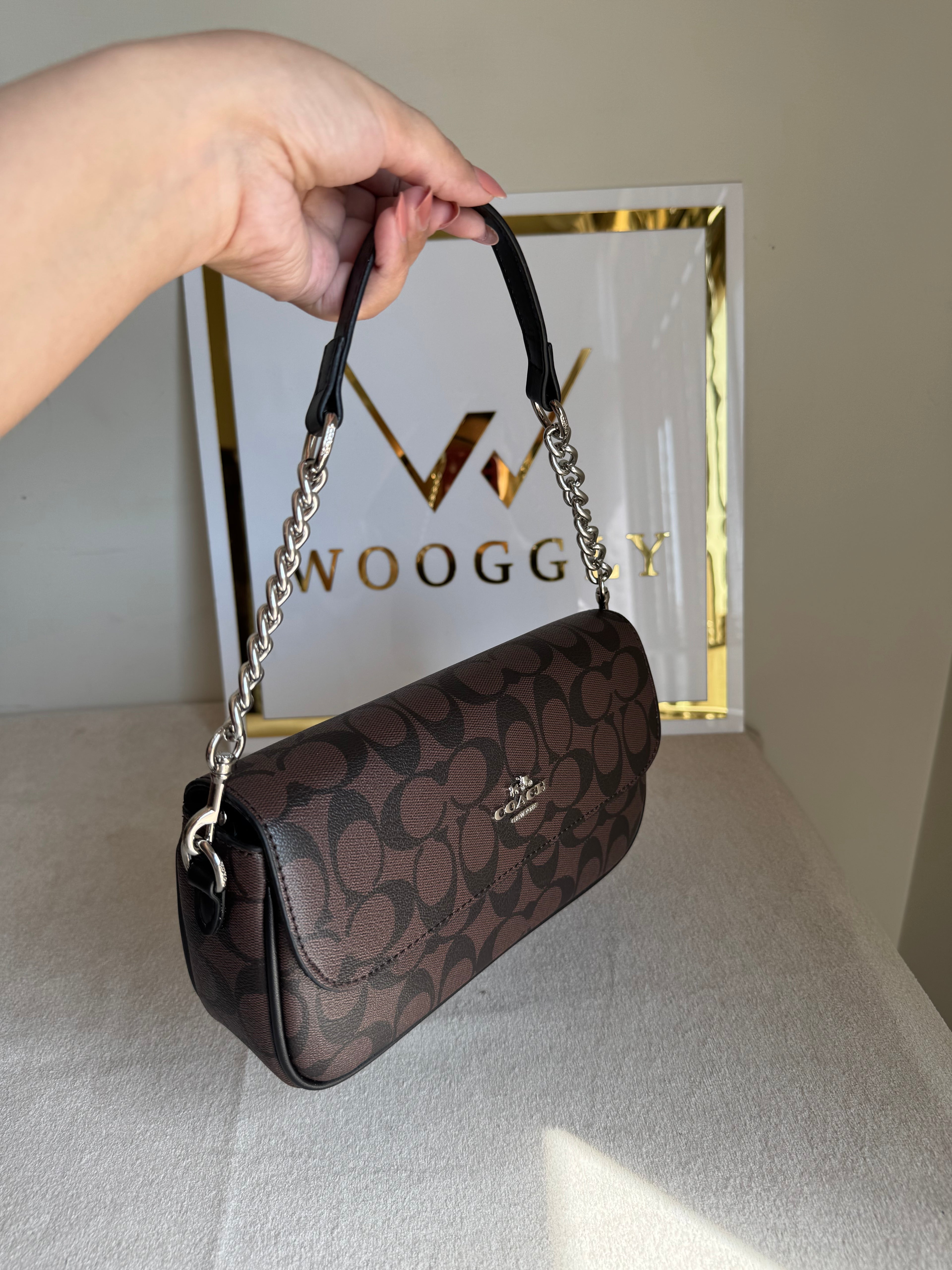 Coach Sling Bag - Signature Brown (BOX PACKING)