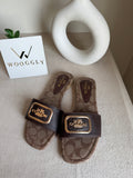 Minimal Coach Slides - Signature Brown