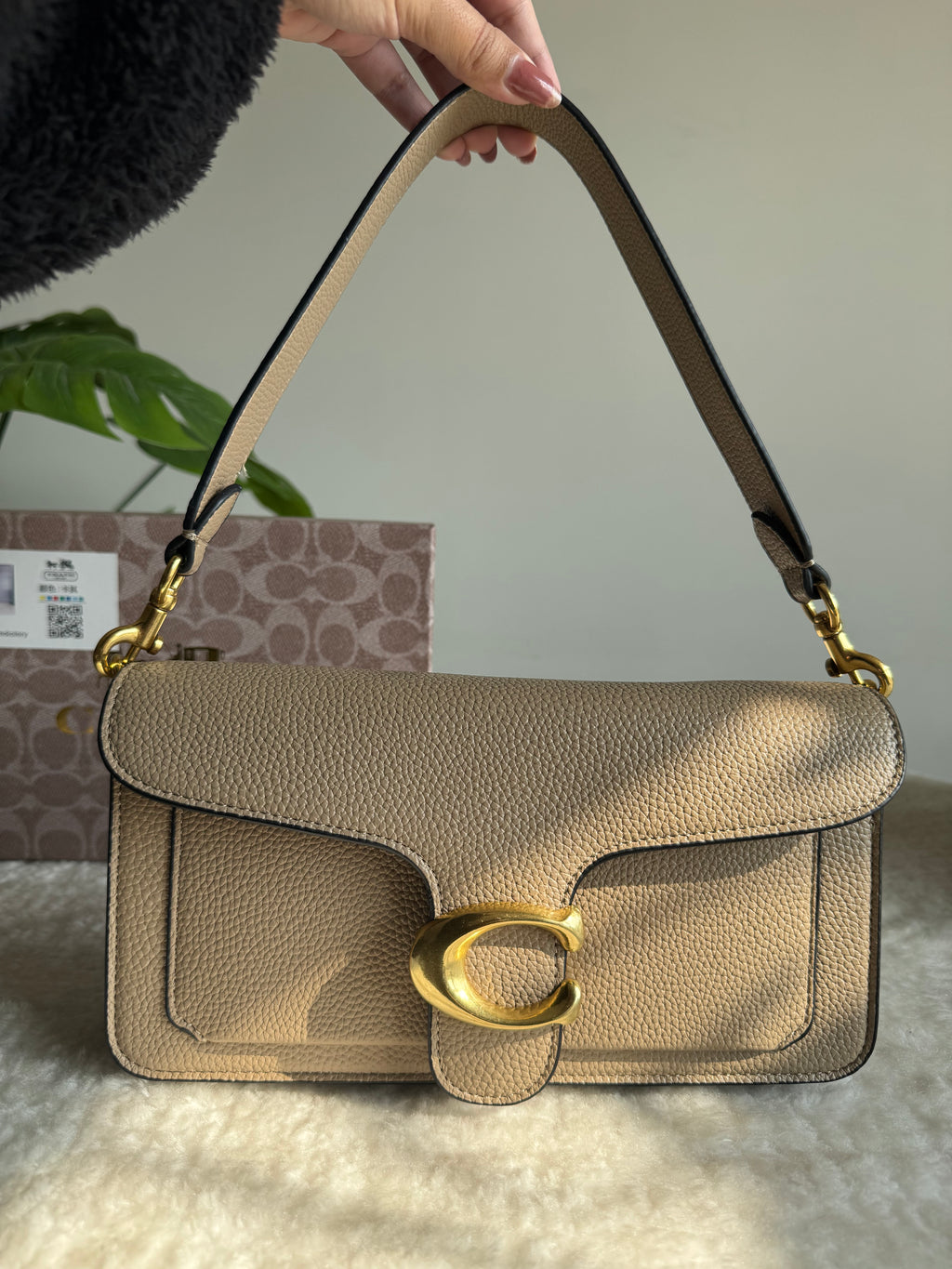 COACH TABBY PREMIUM (Beige) - BOX PACKING