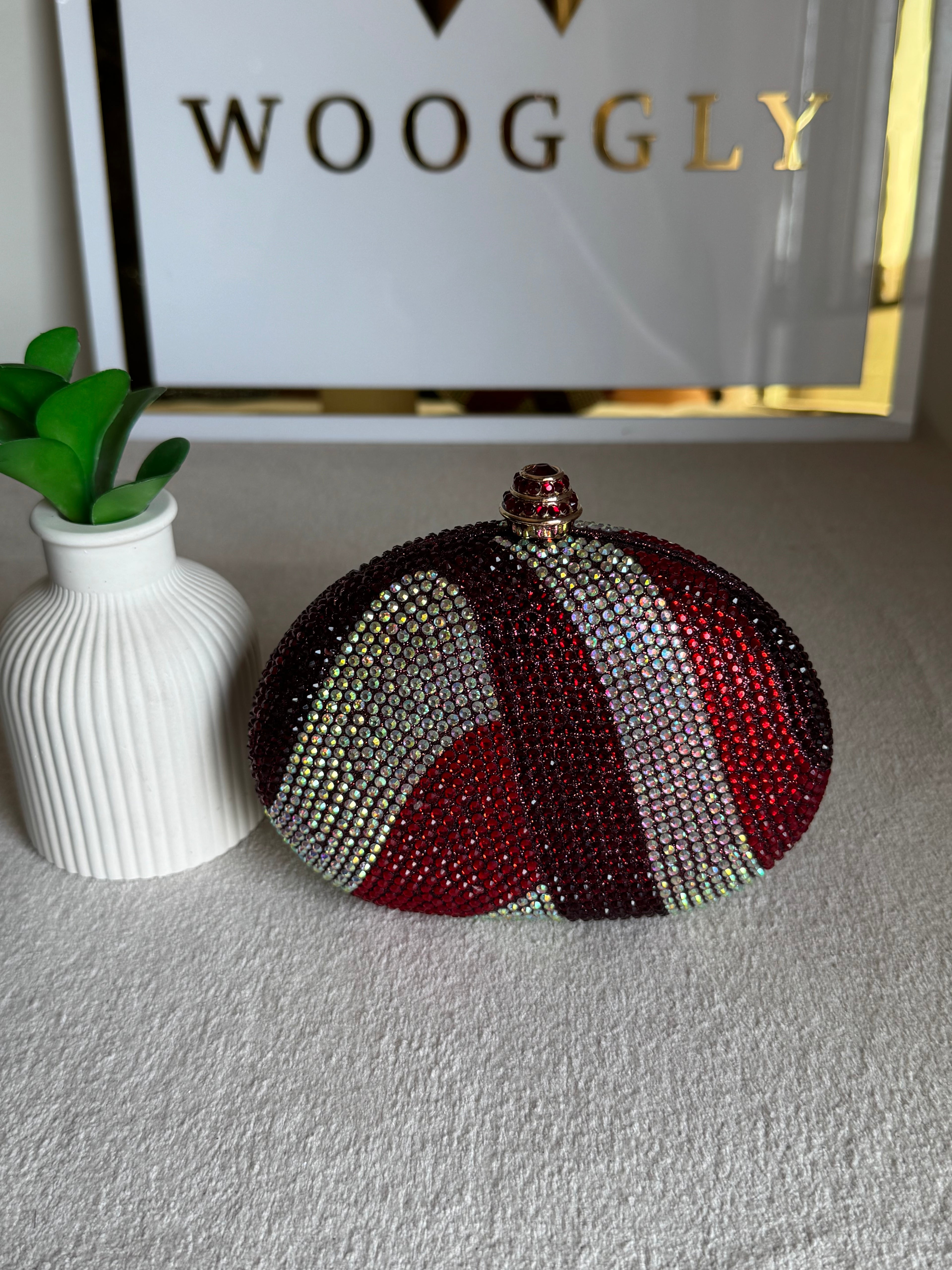 High Quality Luxe Statement Clutch - Red