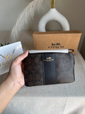 High Quality Wristlet - Signature Brown