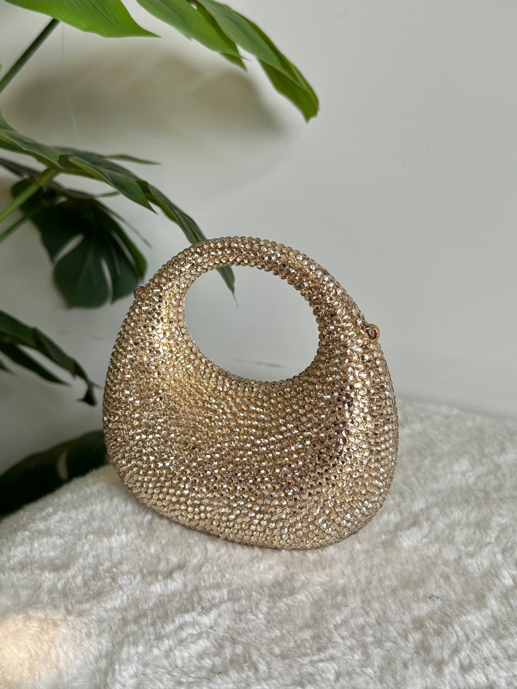 Viral Swarovski Clutch - Mini Gold
