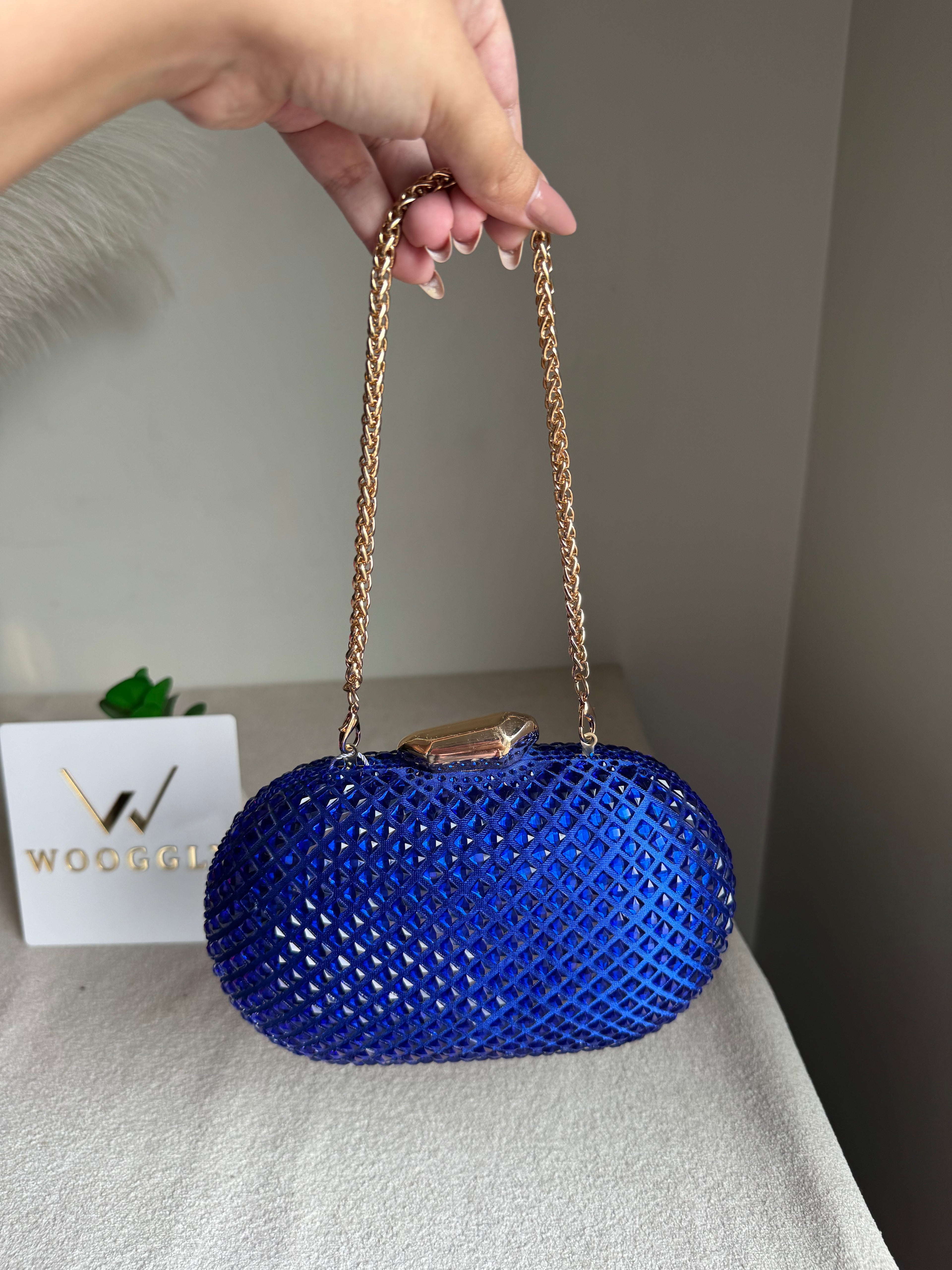 Belle Clutch Blue