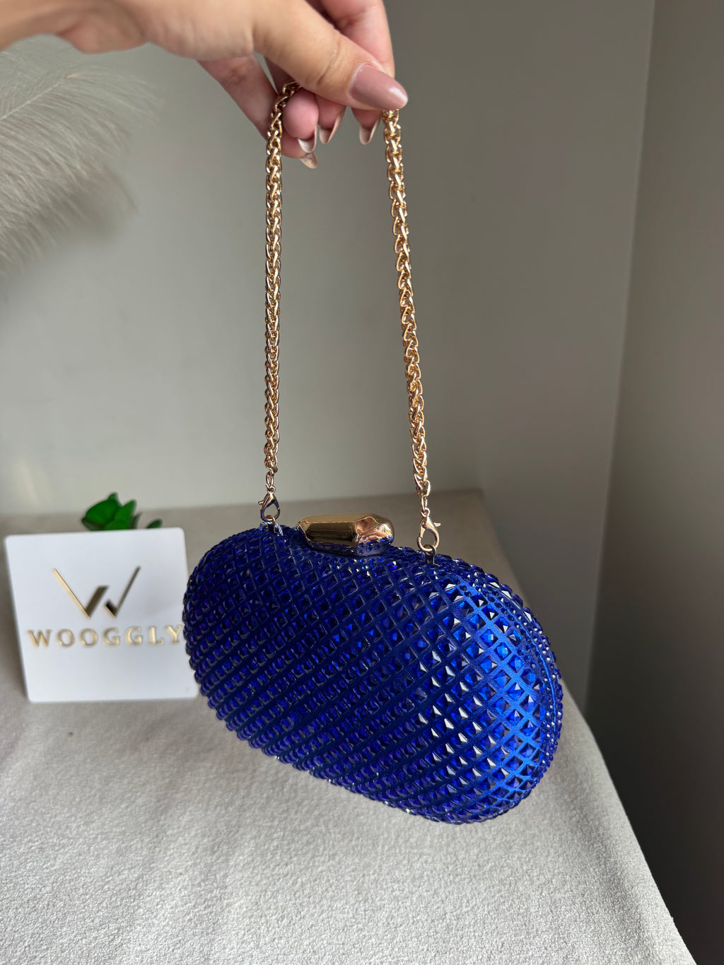 Belle Clutch Blue