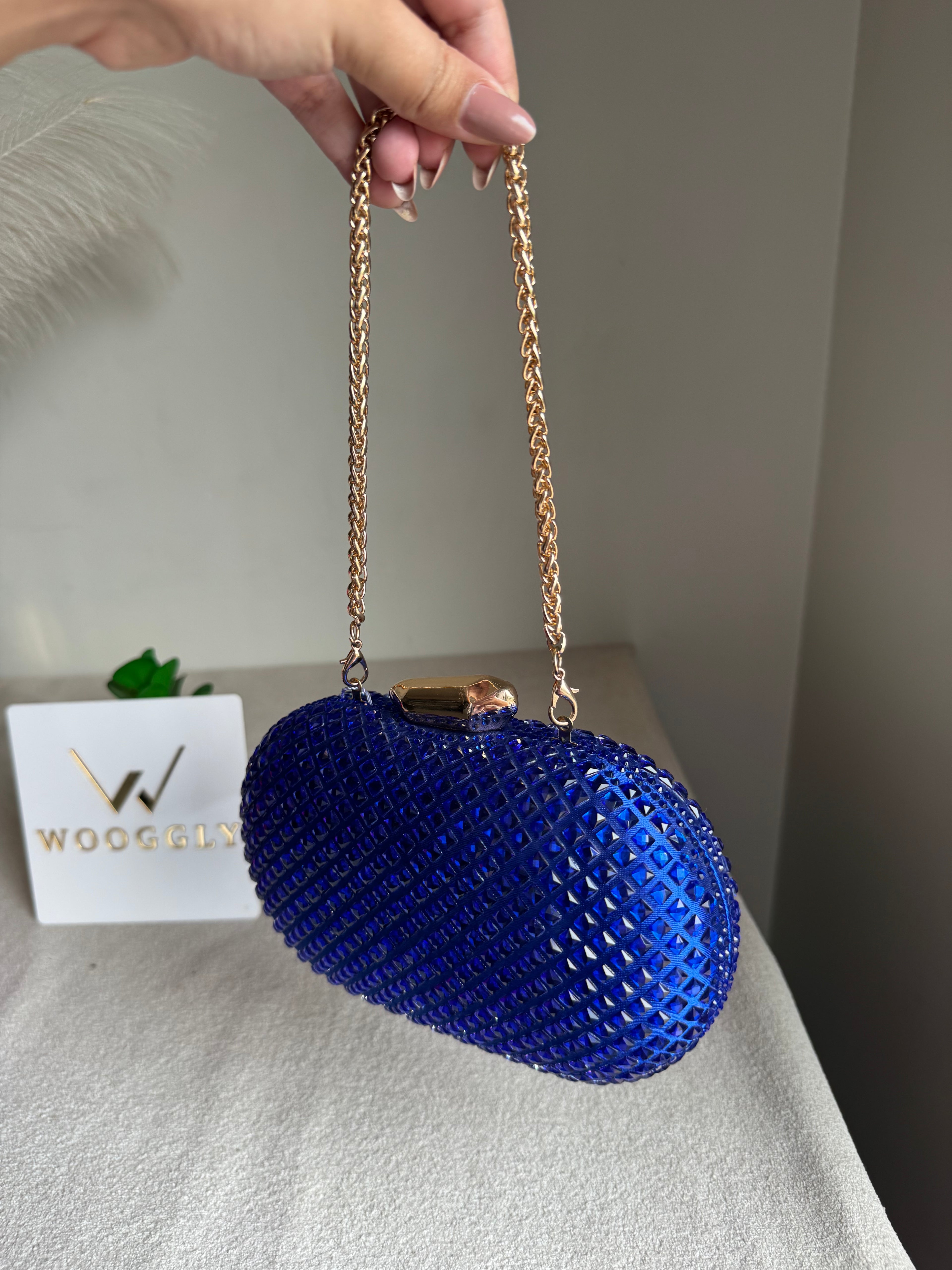 Belle Clutch Blue