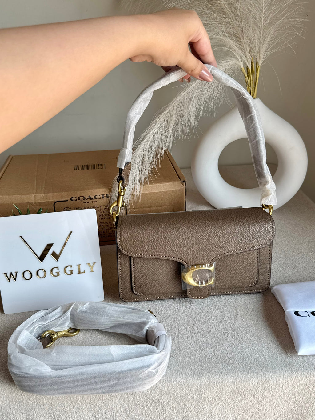 Coach TABBY Premium 20 (MINI) KHAAKI - BOX PACKING