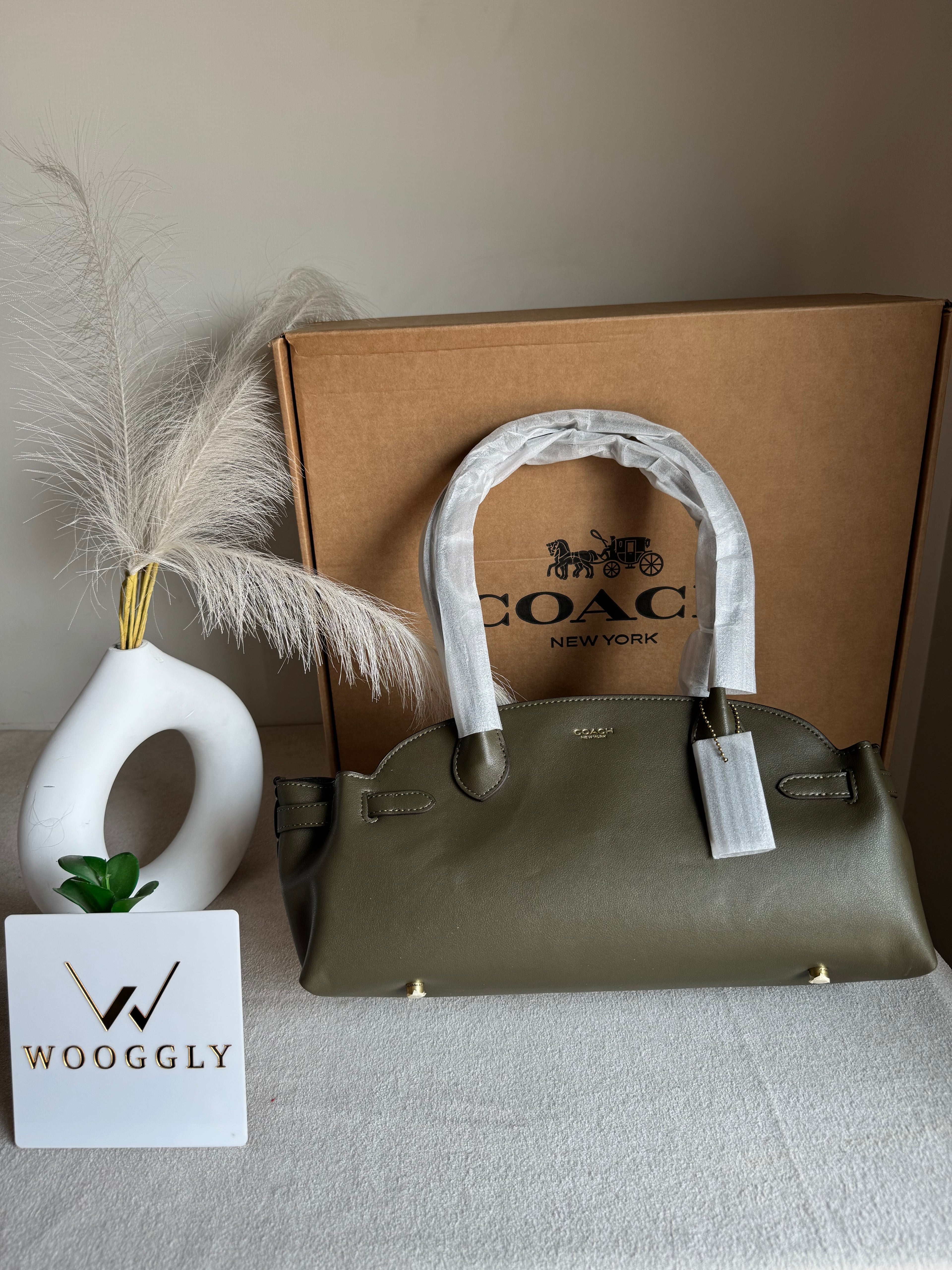 COACH Empire Bag EXTREMELY PREMIUM (Olive Green) - BOX PACKING
