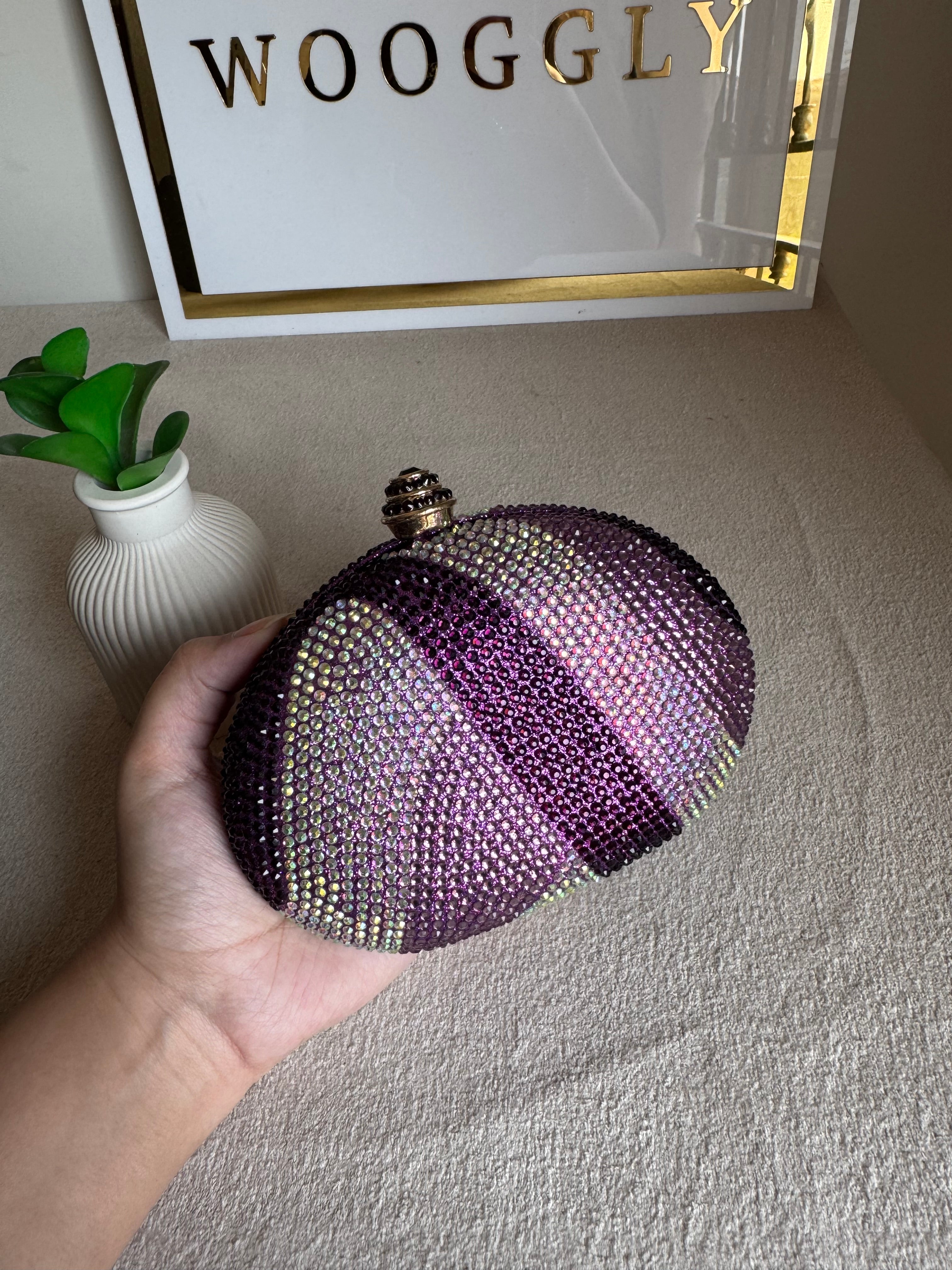 High Quality Luxe Statement Clutch - Magenta