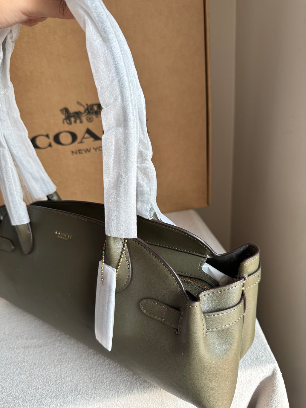 COACH Empire Bag EXTREMELY PREMIUM (Olive Green) - BOX PACKING