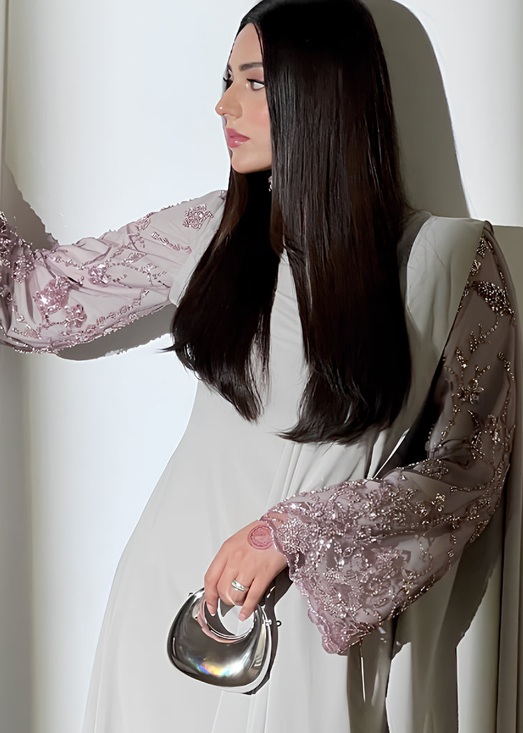 Viral Metallic Clutch with Chain - Mini Silver