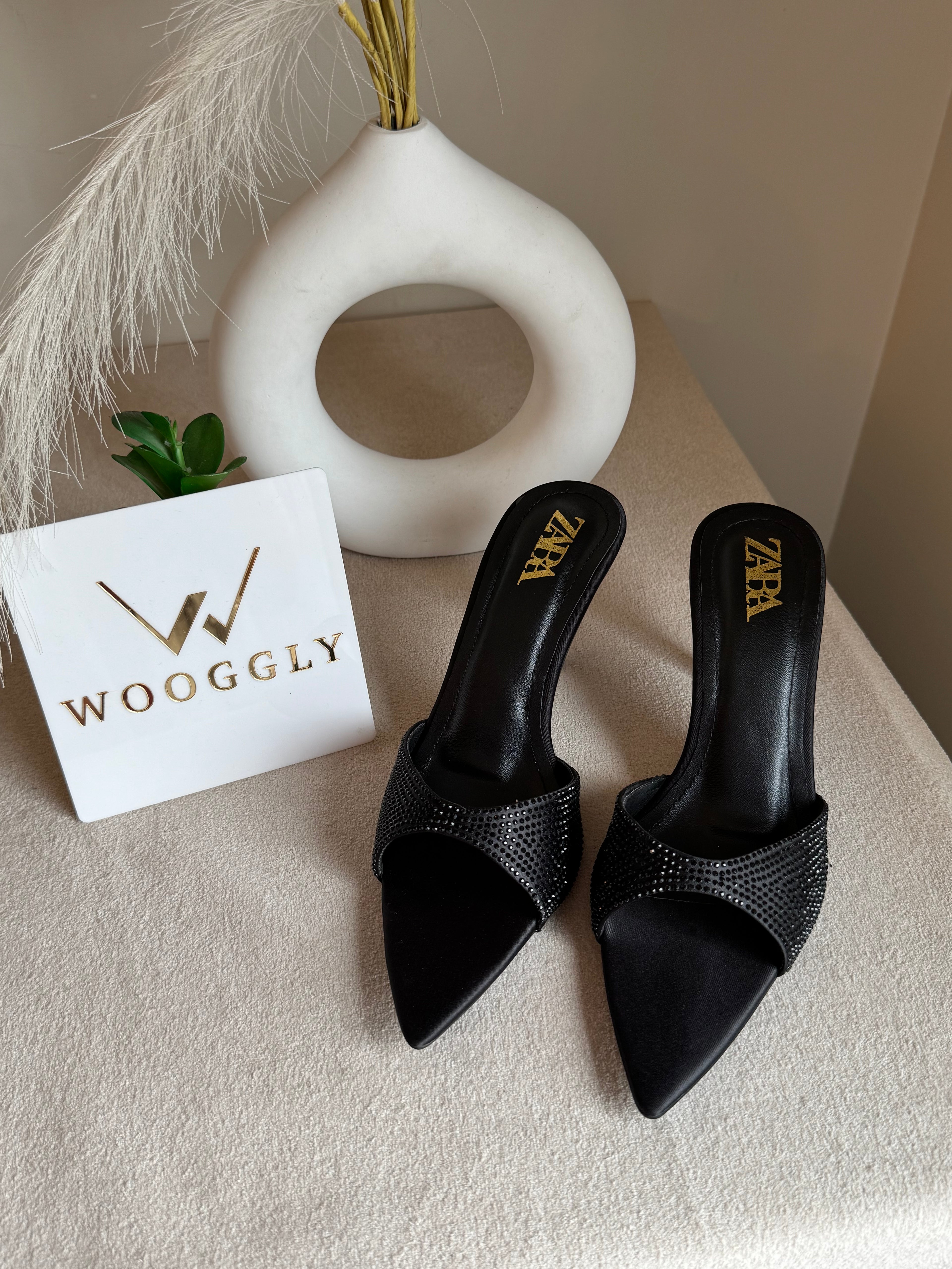 Bling Zara Heels - Black