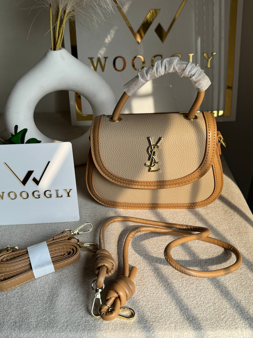 YSL Hand Bag Beige