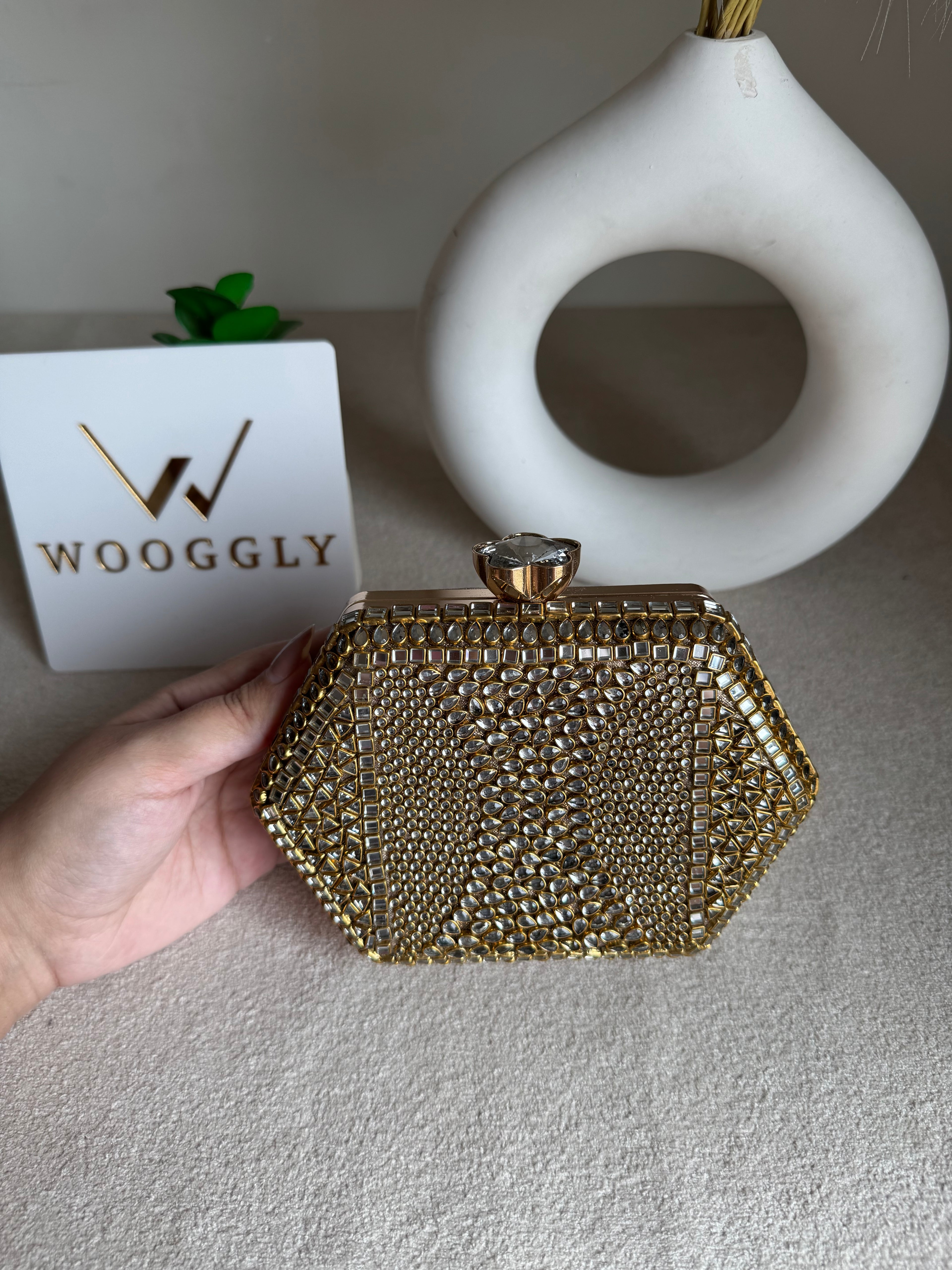Kundan Diva Clutch Design 1