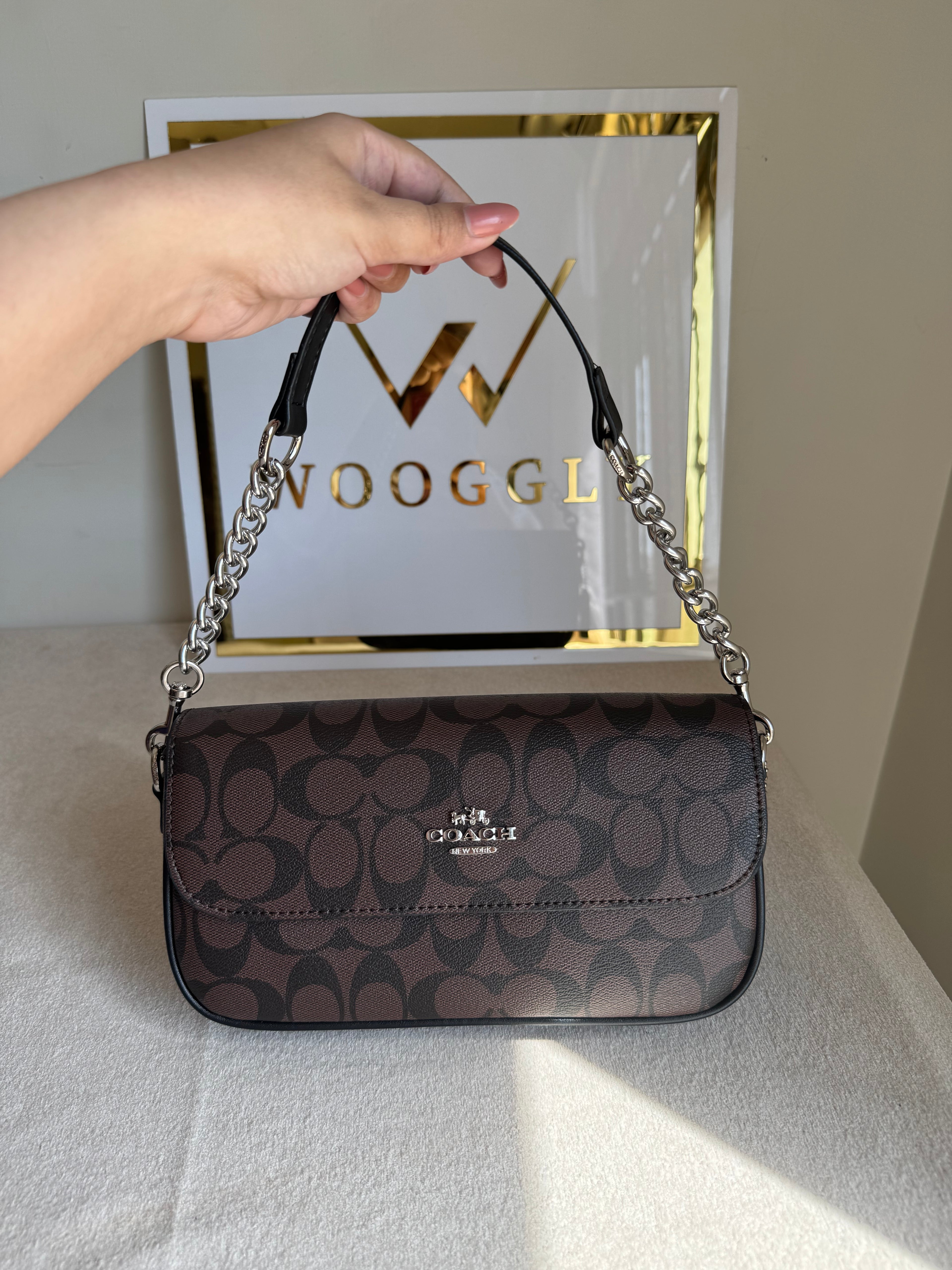 Coach Sling Bag - Signature Brown (BOX PACKING)