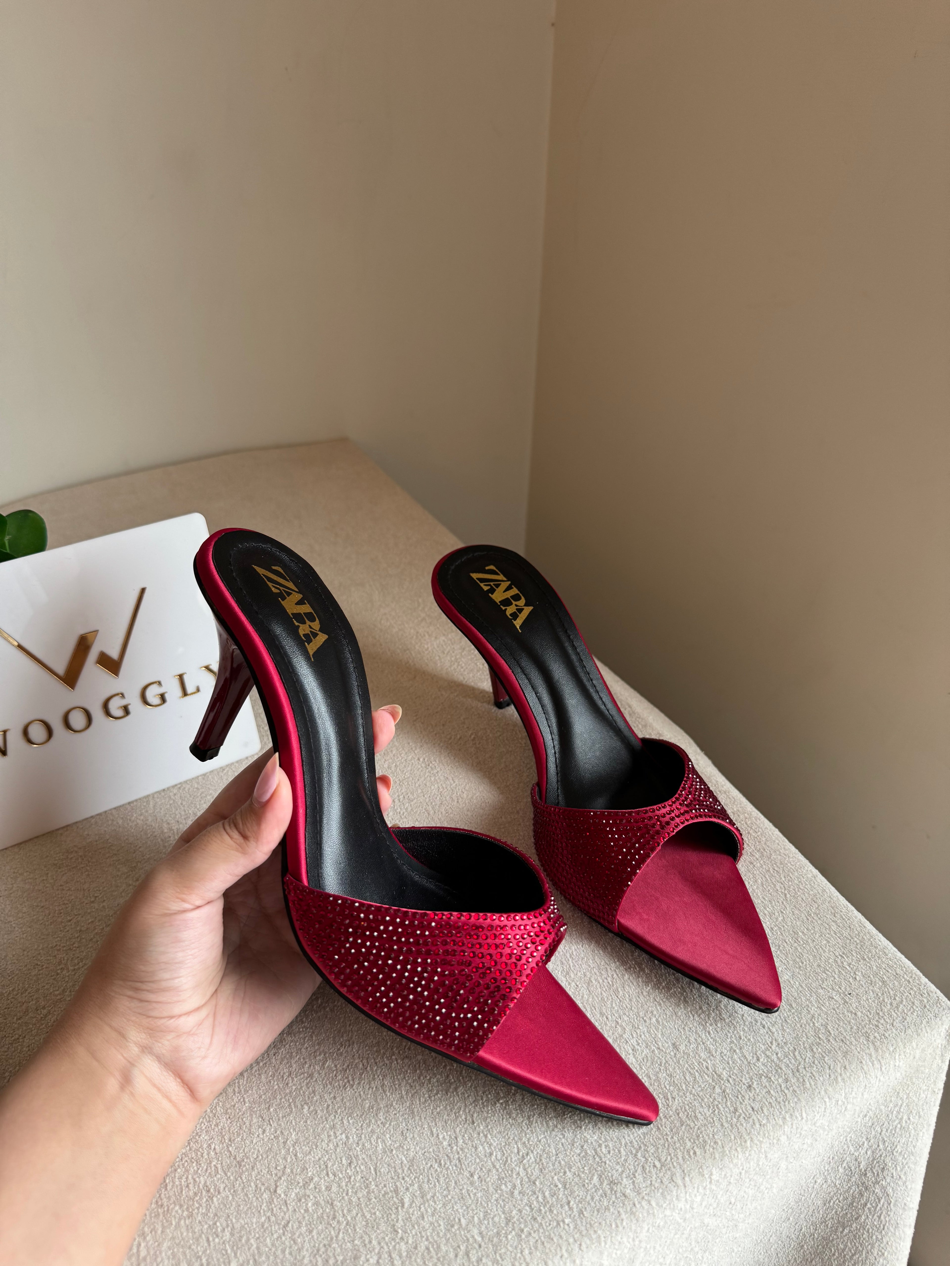 Bling Zara Heels - Red
