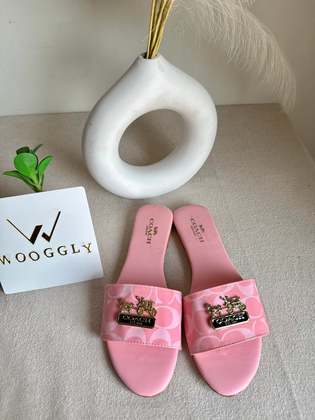 Coach Pink Slides