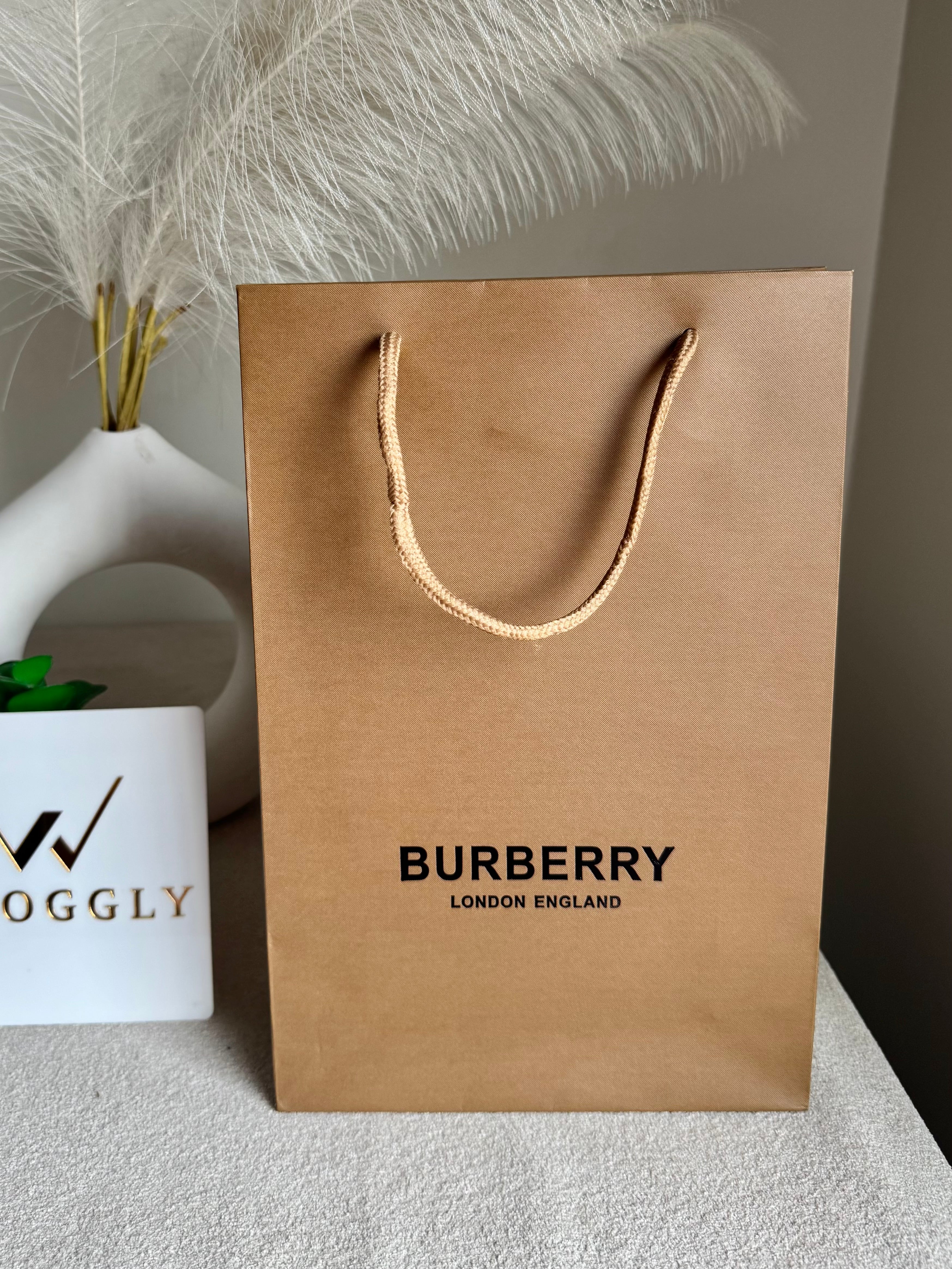 Gift Bag - Burberry - Small (ONLY FOR PICK UP OR INDRIVE CUSTOMERS IN LAHORE)