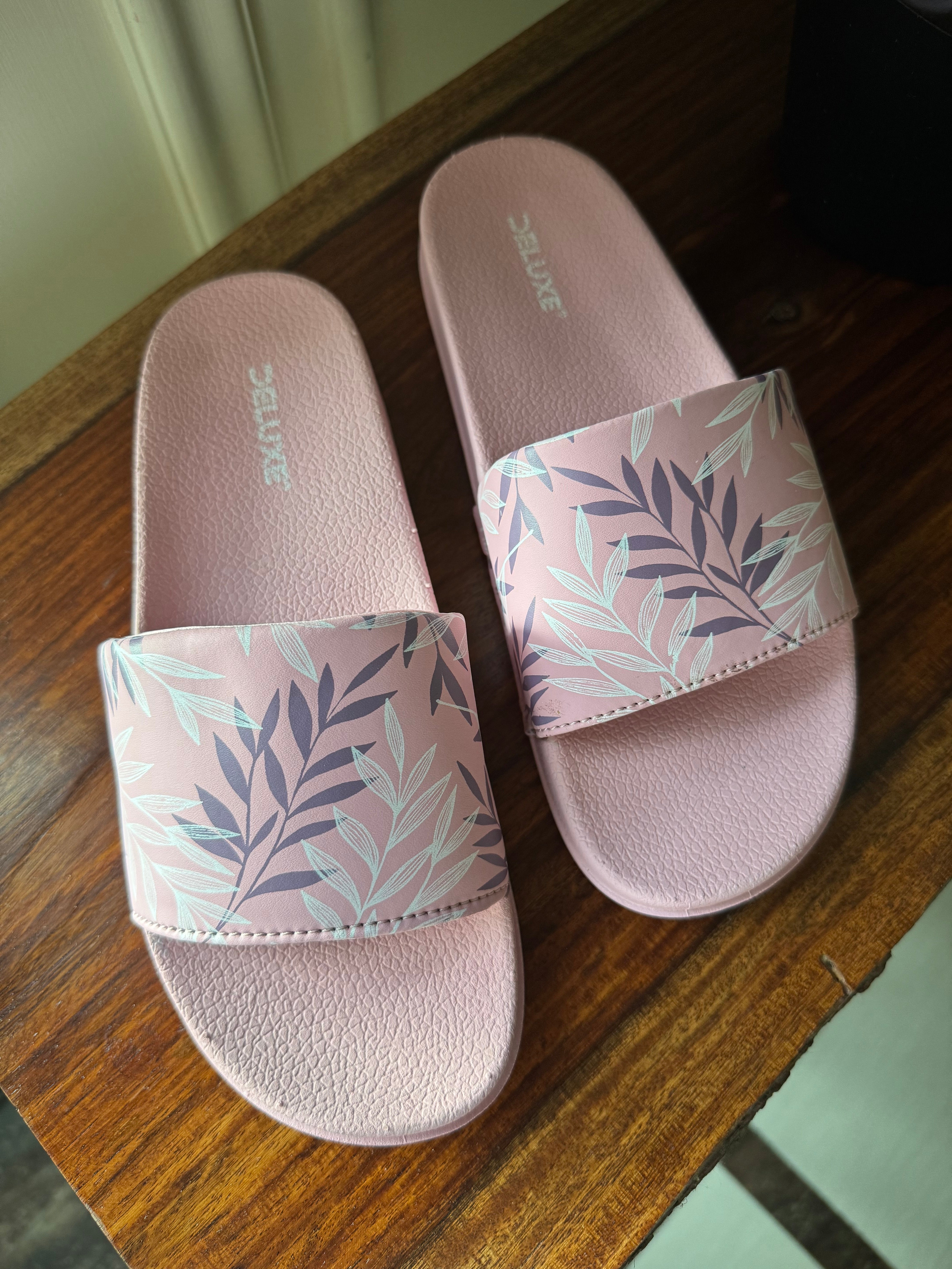 Soft Baby Pink Beach Slides