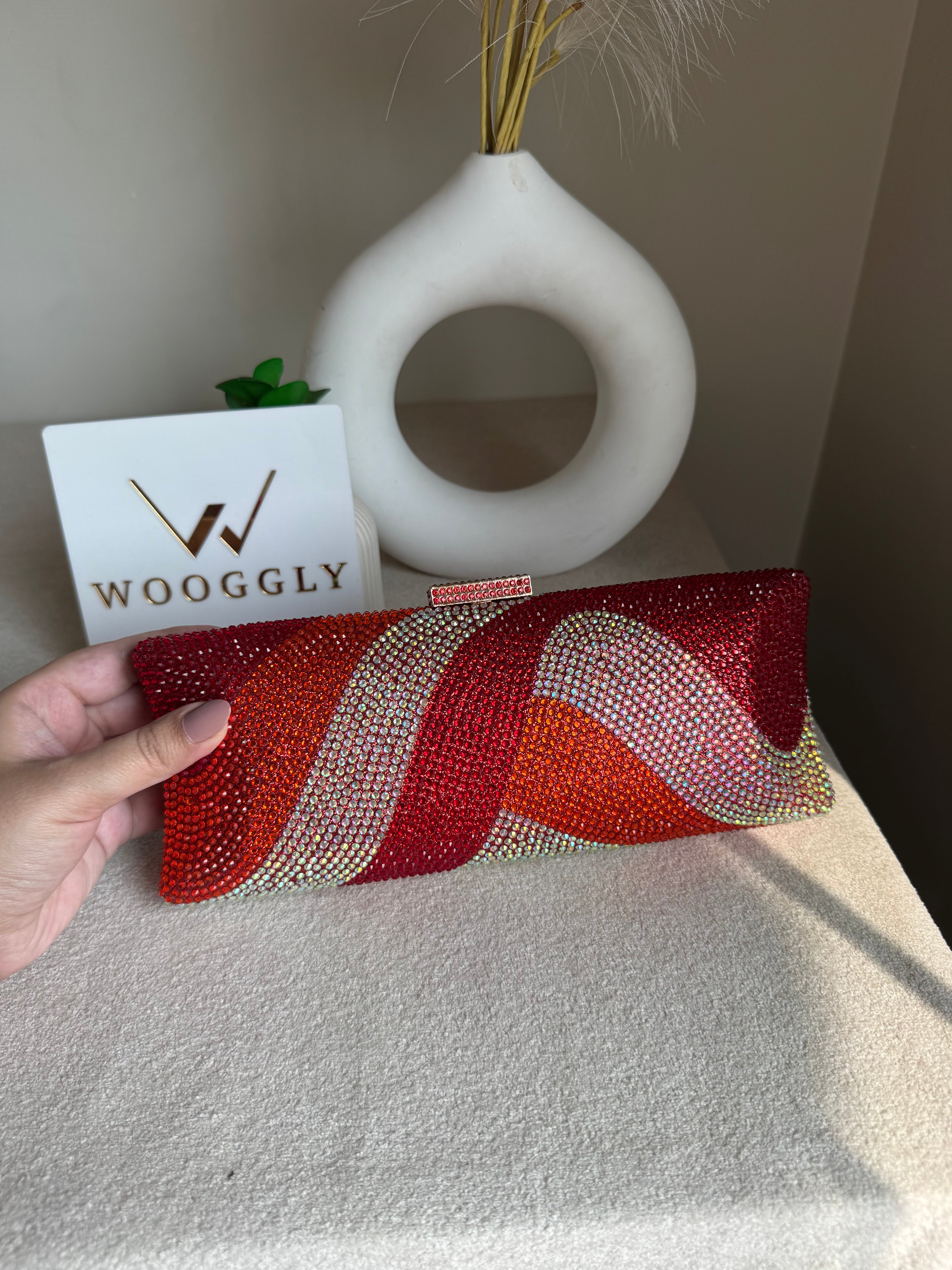 High Quality Élan Clutch - Red Multi