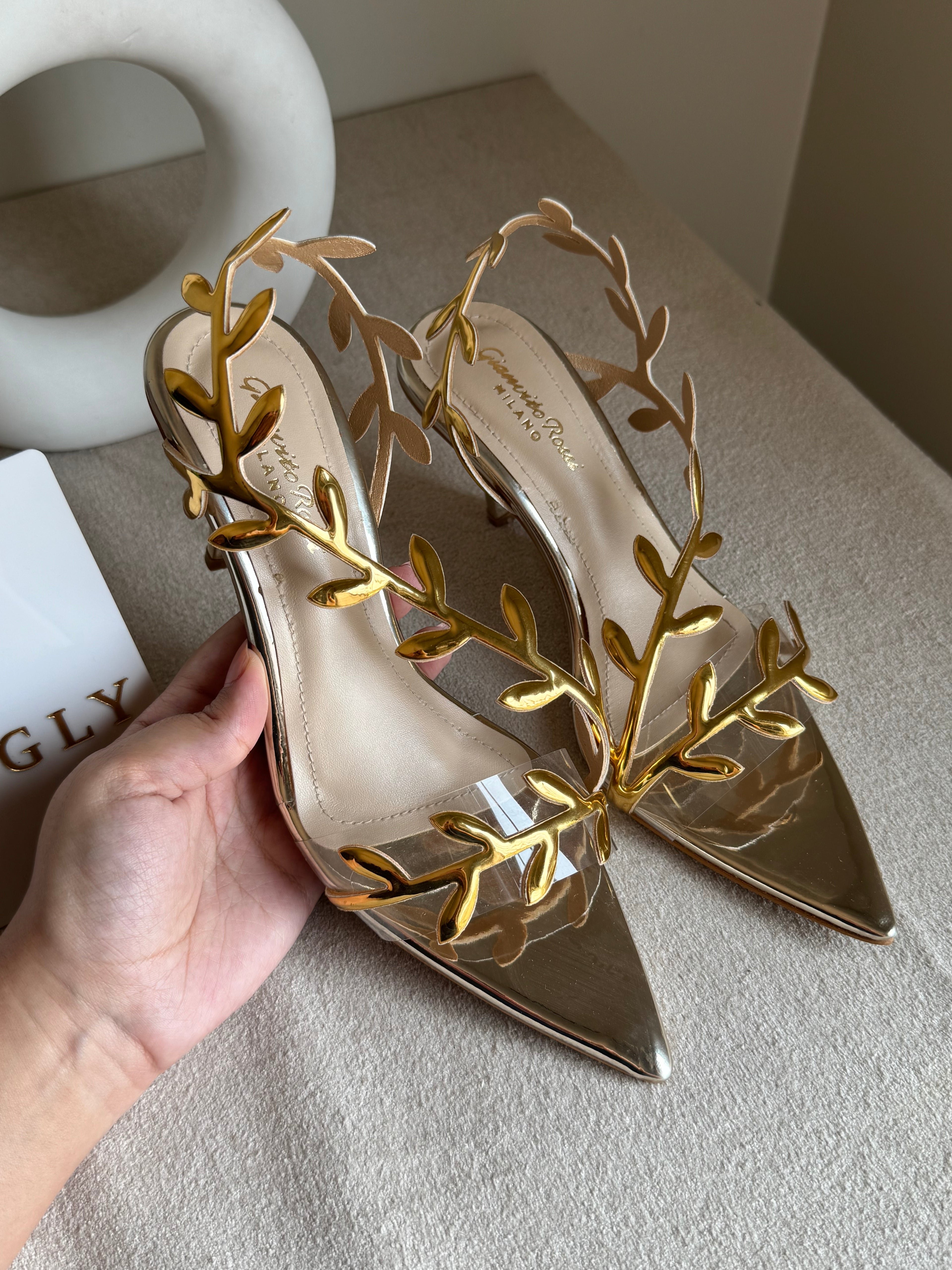 Gianvitto Rossi Heels Champagne