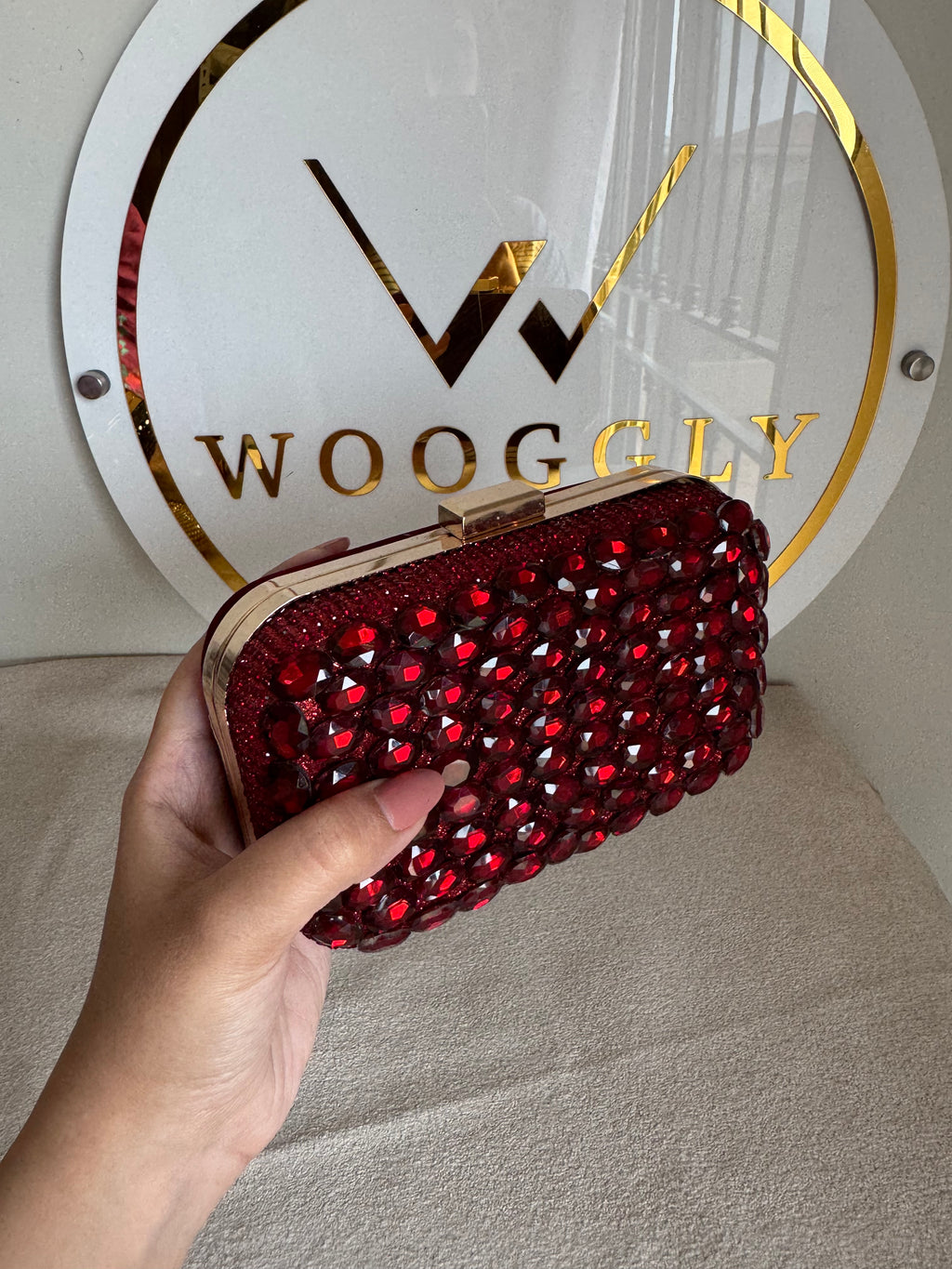 Dreamy Clutch - Maroon