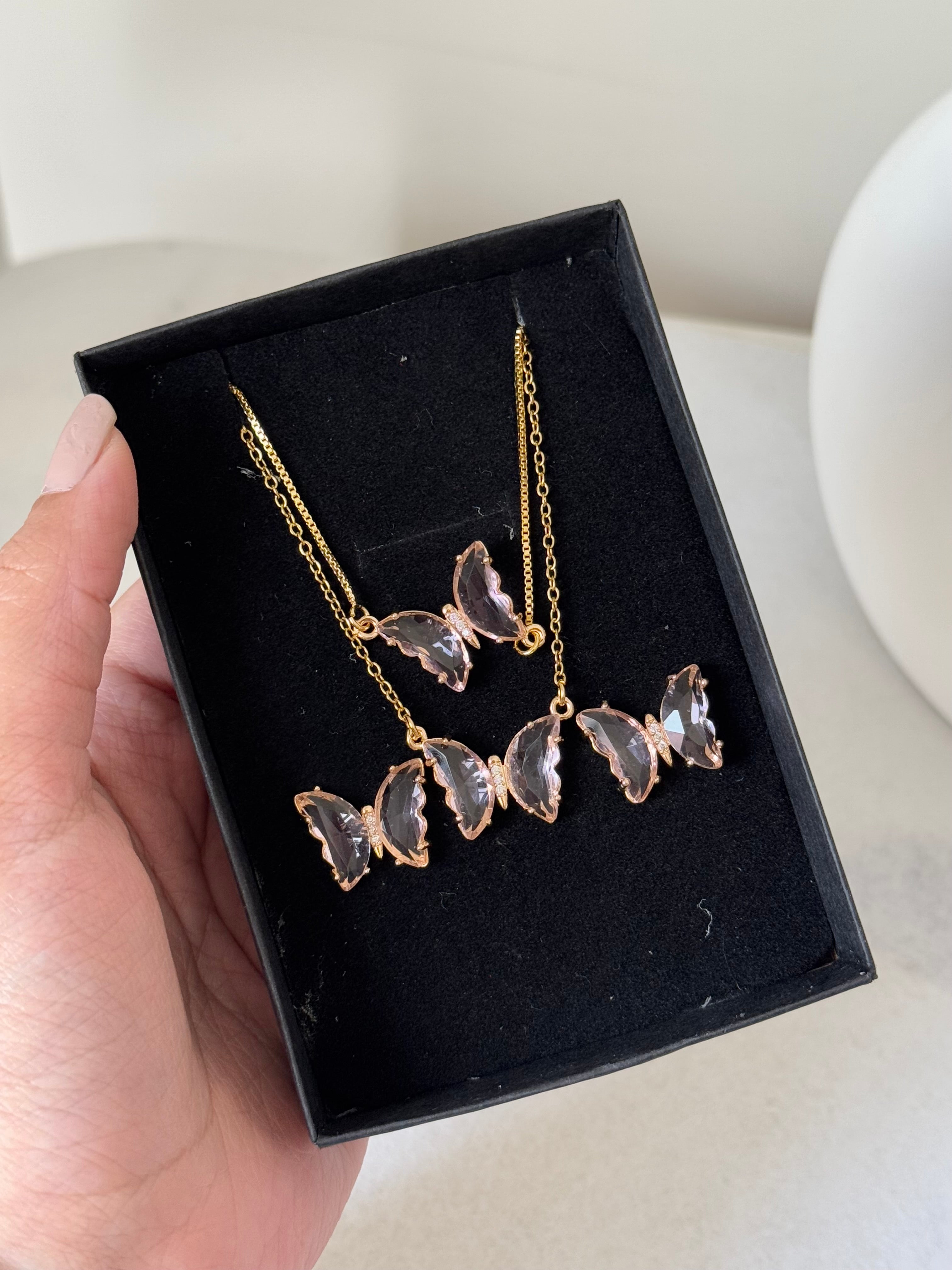 Pink Butterfly Allure Set